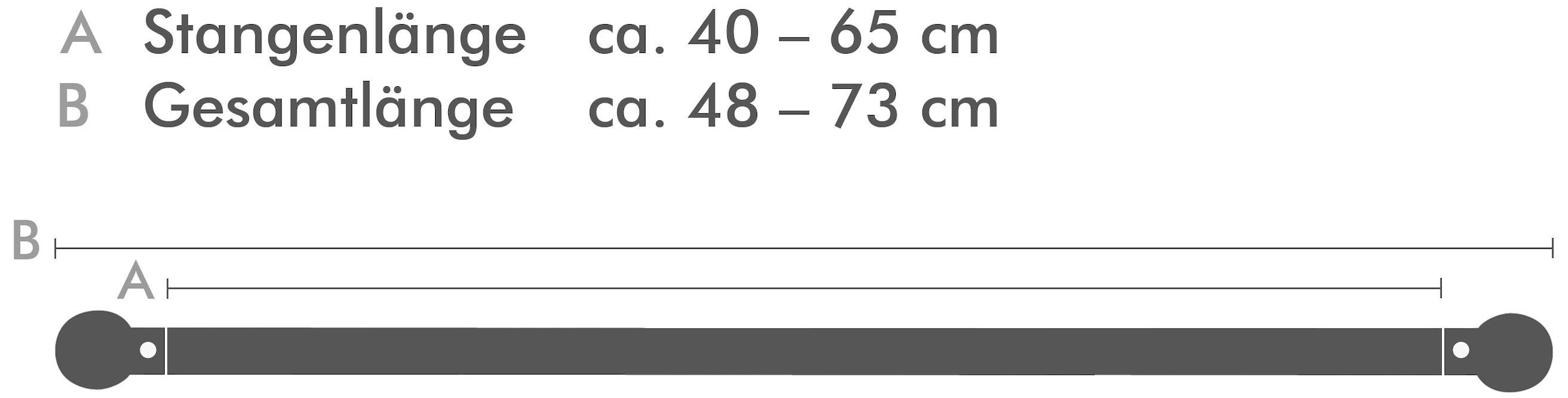 Online-Shop OTTO ausziehbar im läufig-läufig, Scheibenstange Good 1 »Quadrat«, Life