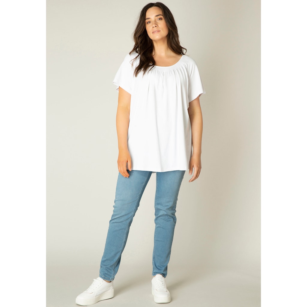 Base Level Curvy Tunikashirt, mit weiten Ärmeln