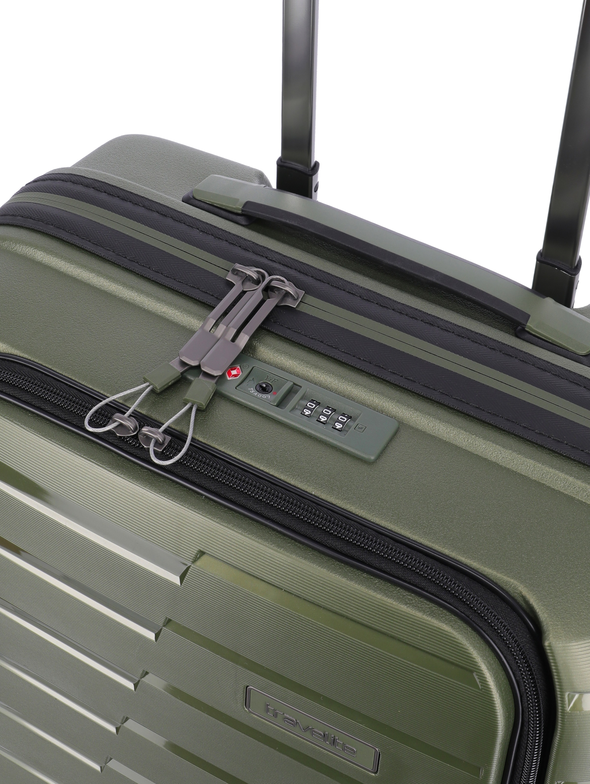 travelite Trolley »AIR BASE Reisekoffer Hartschale« 43 l 4 Rollen kratzresistenter Oberfläche und cleverer Innenaufteilung