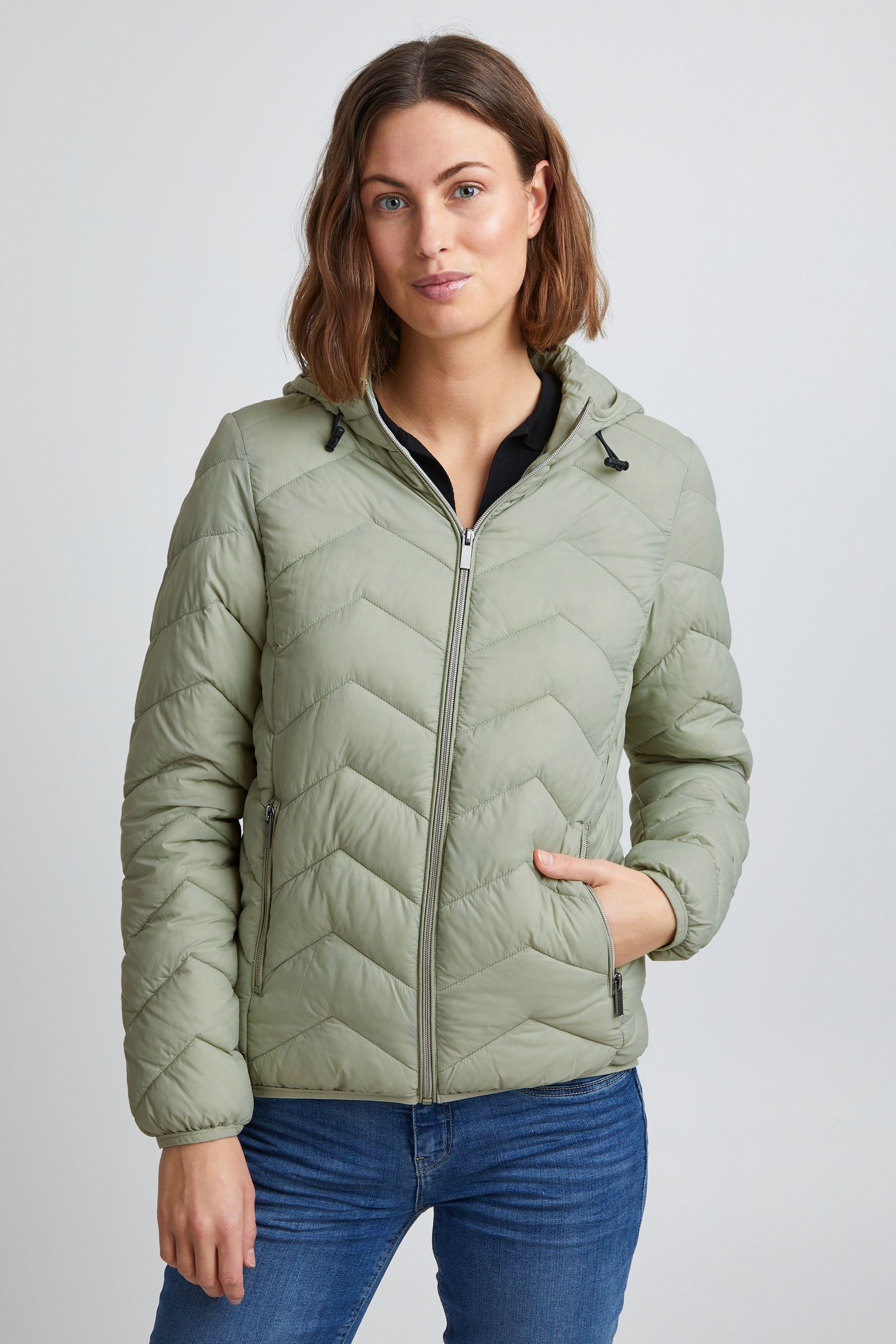 fransa Steppjacke »Steppjacke FRBapadding«, mit Kapuze