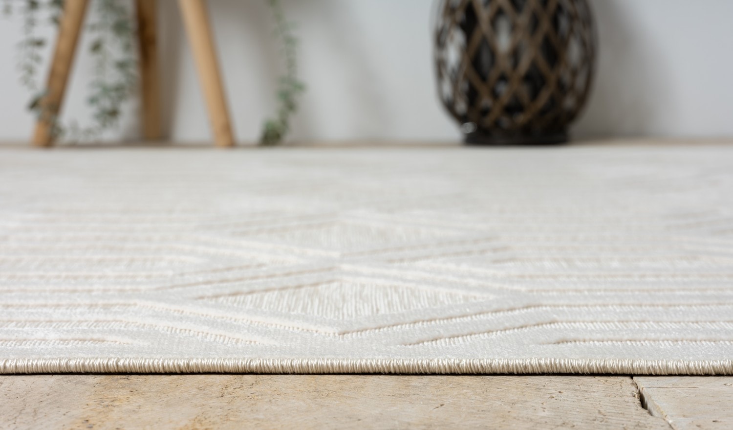 Myflair Möbel & Accessoires Teppich »Haven, LAGERRÄUMUNG!« rechteckig 8 mm Höhe Rauten Motiv, Hoch-Tief Effekt, Outdoor geeignet, Balkon, Terrasse