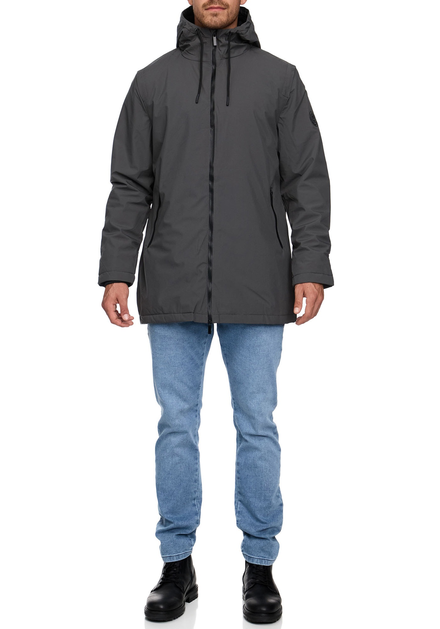 Indicode Langjacke »INChanto«, mit Kapuze