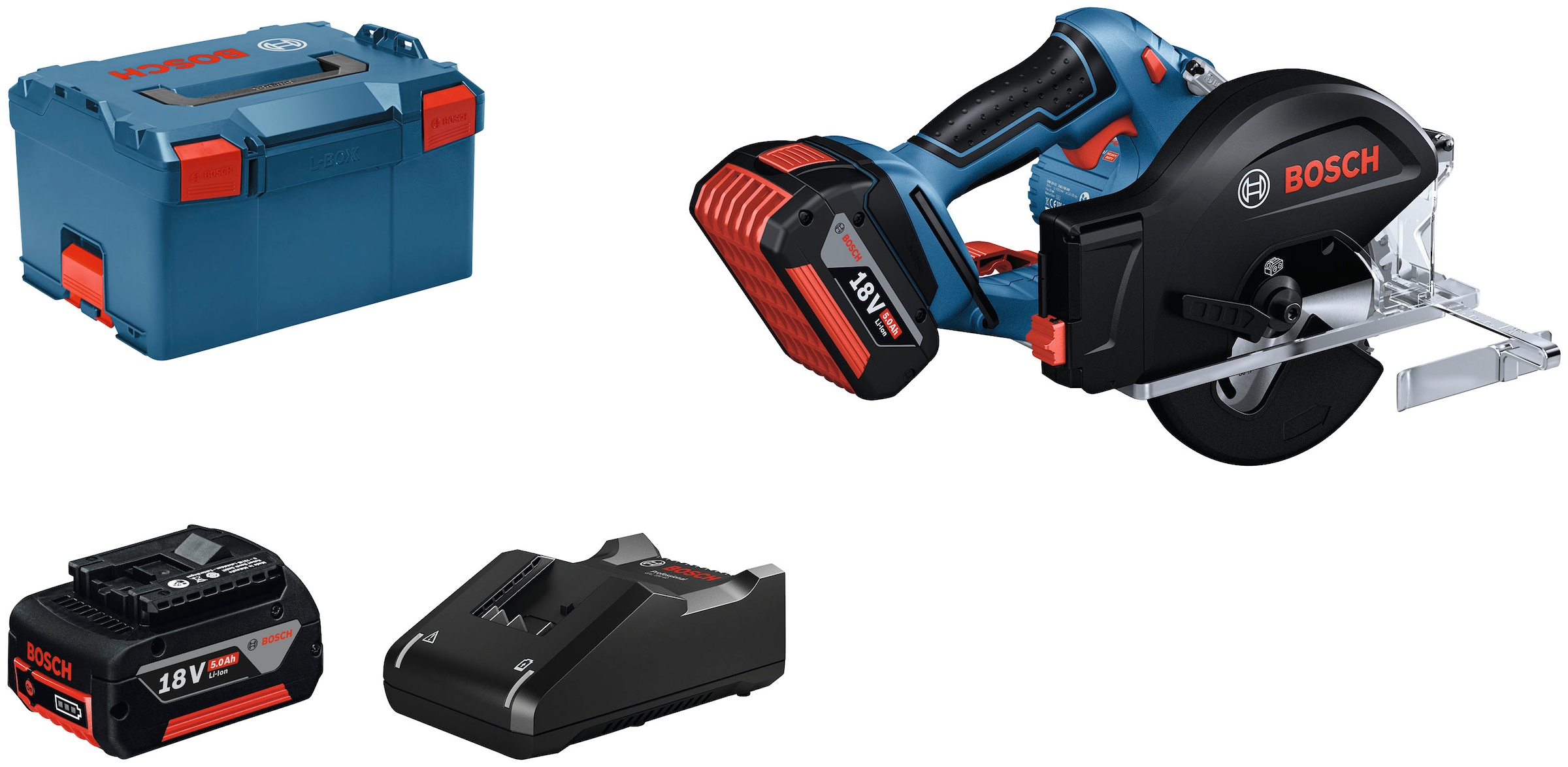 Bosch Professional Akku-Handkreissäge »GKM 18V-50«, (Set), inkl. Akku und Ladegerät