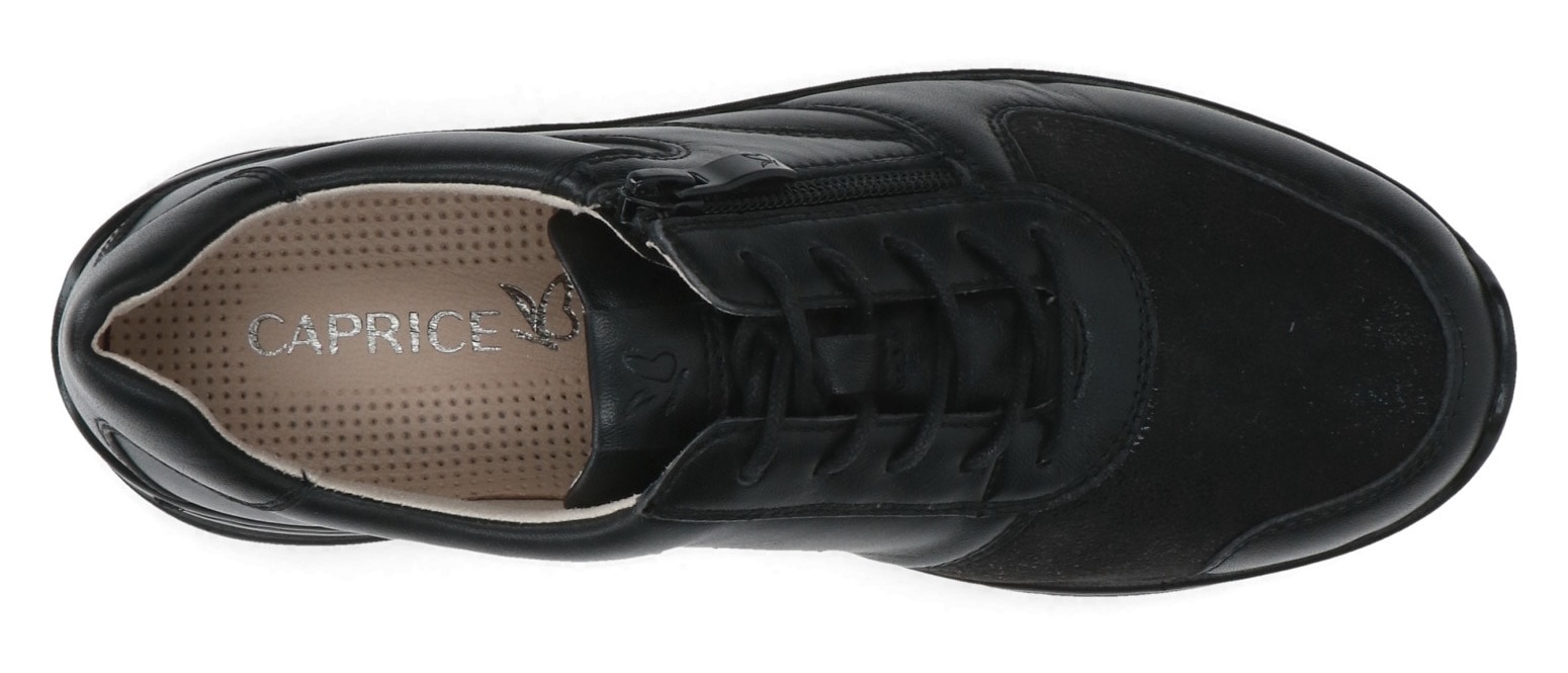 Caprice Sneaker, Freizeitschuh, Halbschuh, Schnürschuh in Komfortweite H (=sehr weit)
