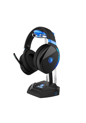 Gaming-Headset »Warden I SA-201 Wireless, schwarz/blau, USB«, Rauschunterdrückung,...