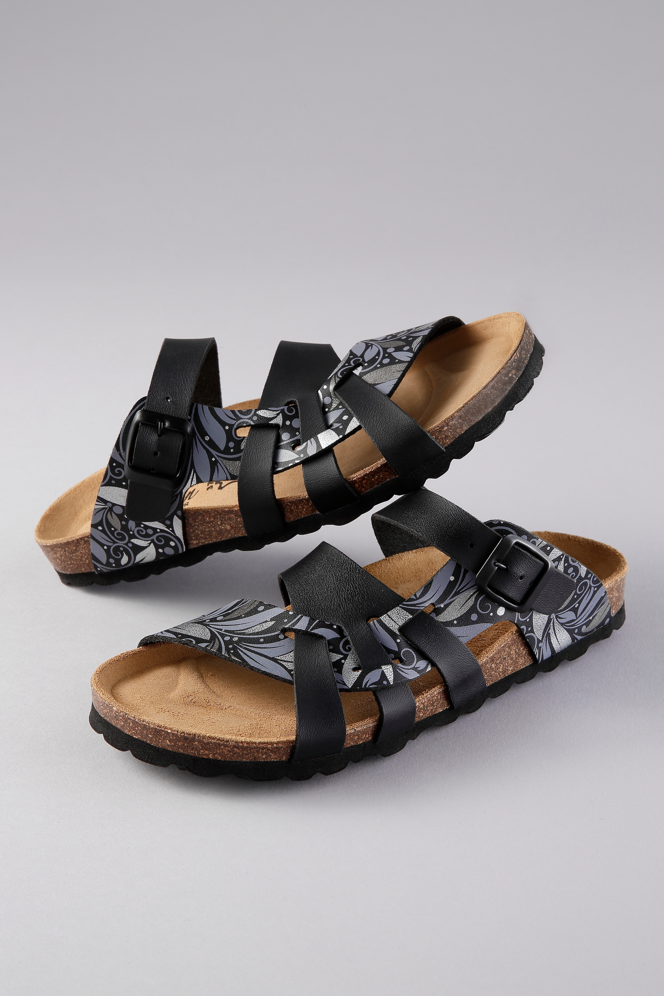 Aniston SHOES Pantolette  , Sommerschuh, Schlappen mit verstellbaren Schnallen