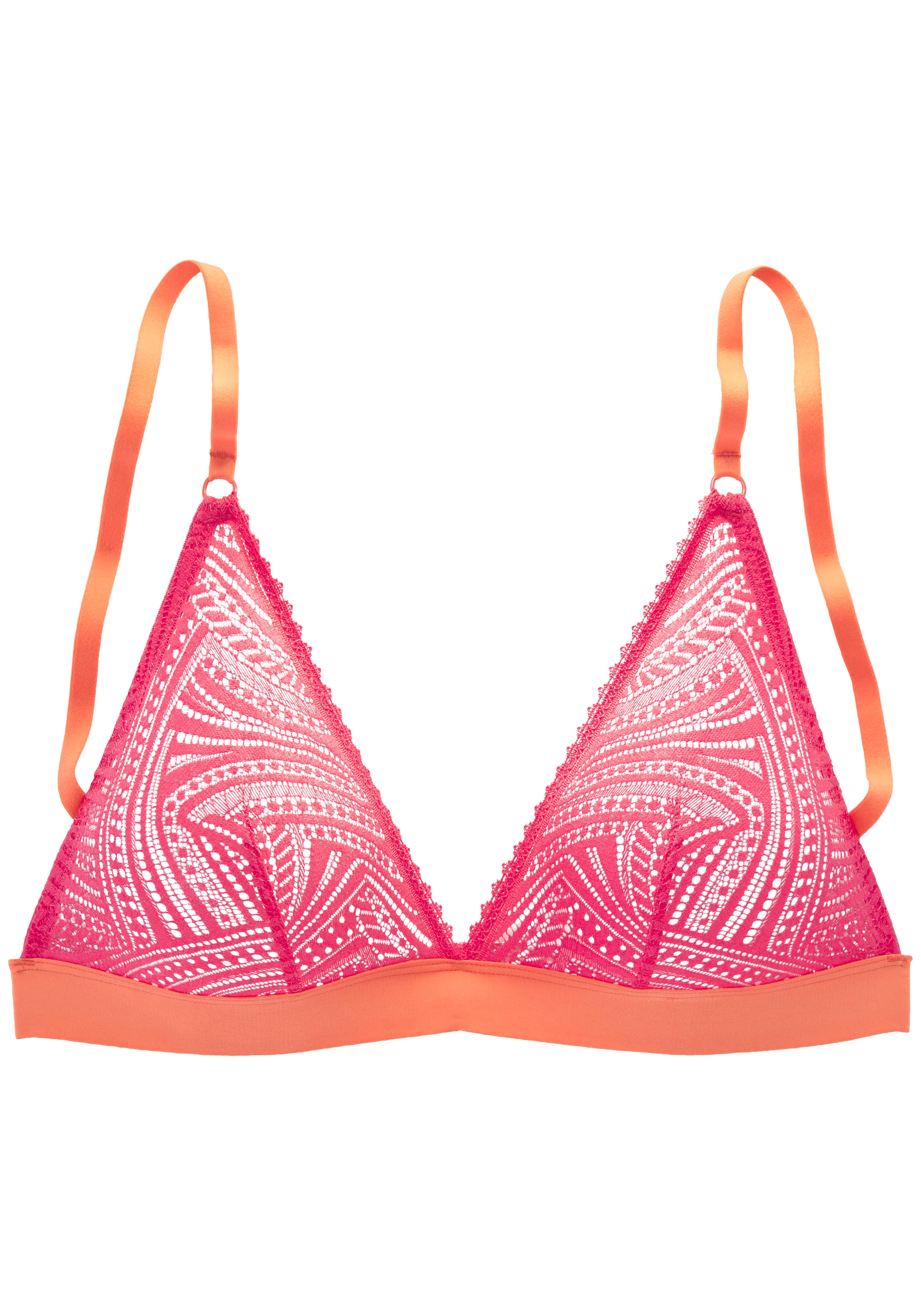 s.Oliver Bralette-BH »Clemence«, ohne Bügel aus graphischer Spitze in transparenter Optik, Dessous