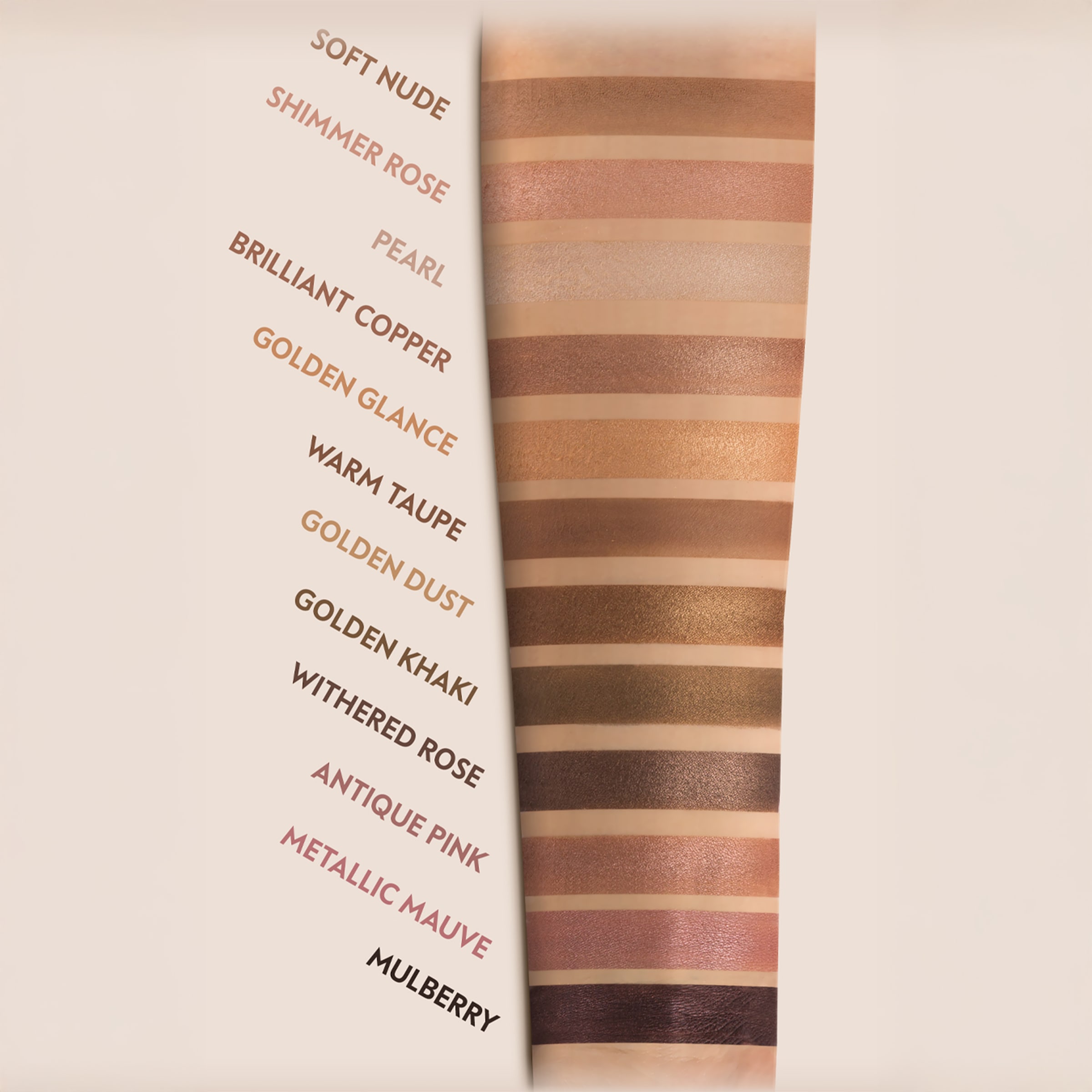 Luvia Cosmetics Lidschatten-Palette »Endless Nude Shades Vol.1«, Vegane Lidschatten-Palette