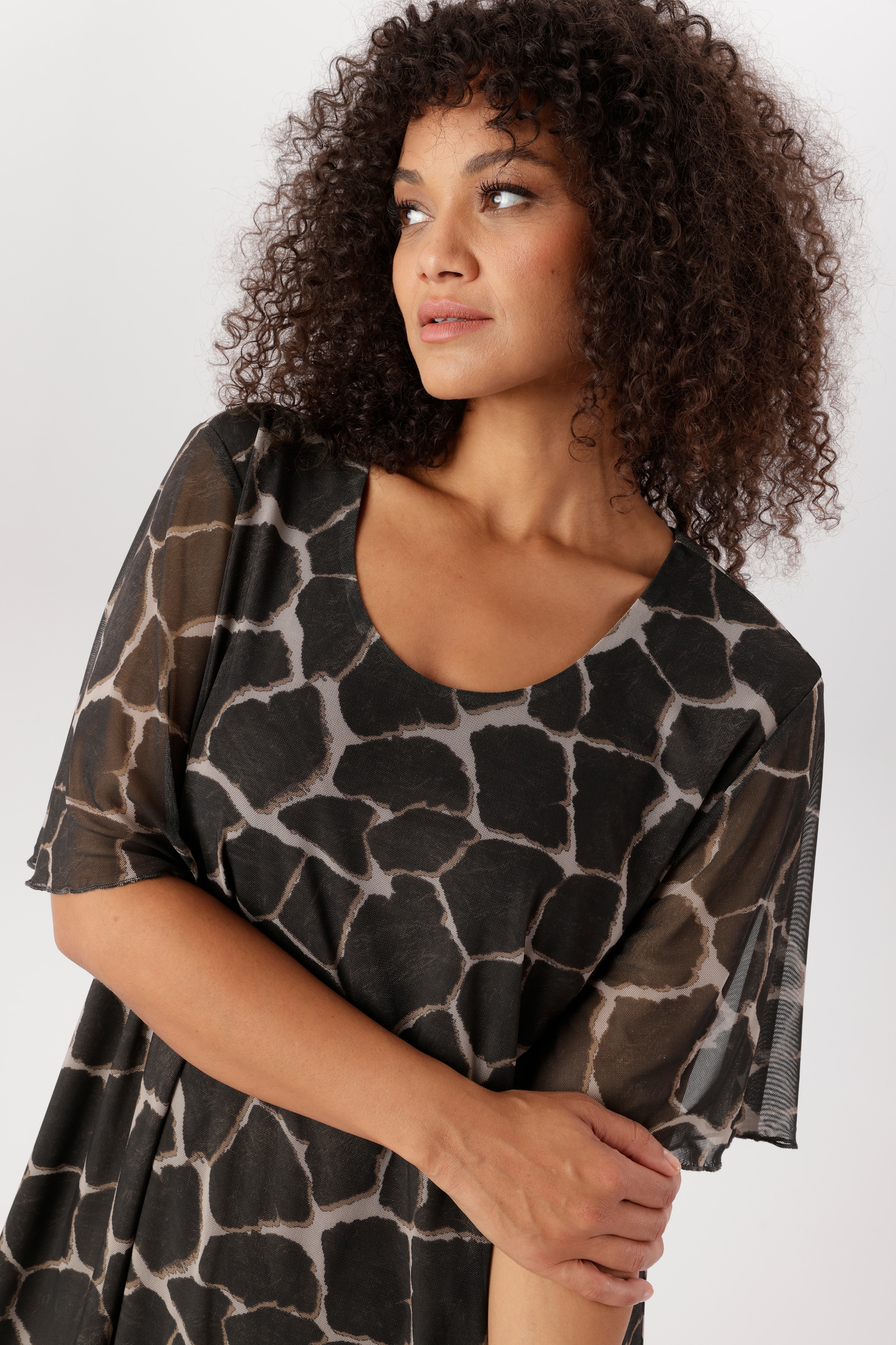 Aniston PLUS Meshkleid in trendigem Animalprint - NEUE KOLLEKTION