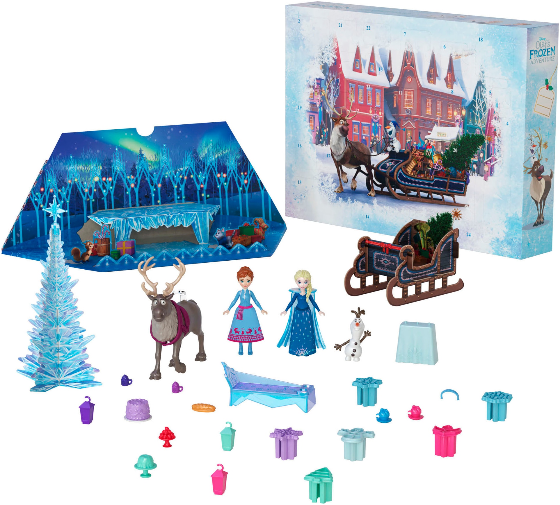 Mattel® Spielzeug-Adventskalender »Disney Die Eiskönigin«, ab 3 Jahren