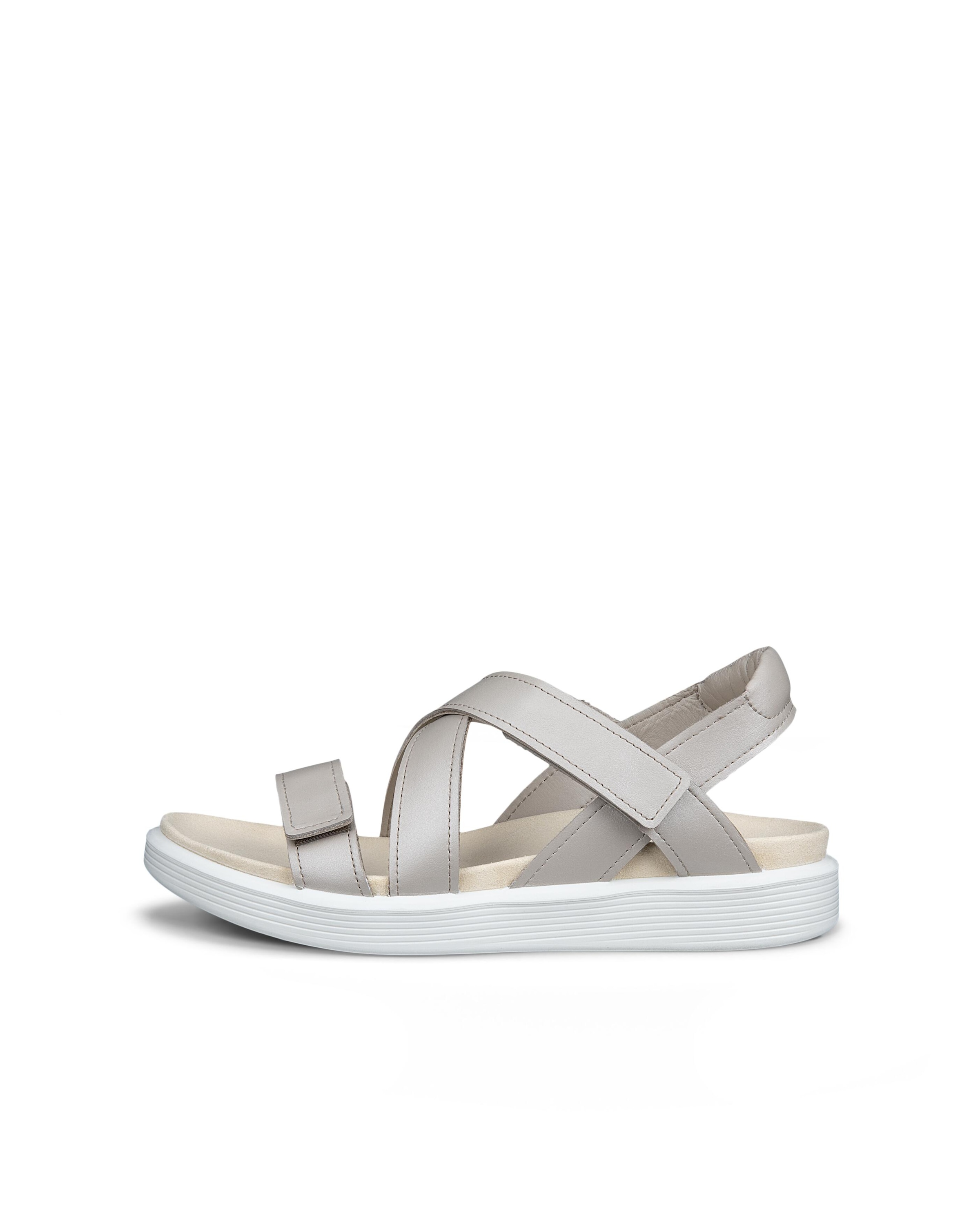 Ecco Sandale »SOFT SANDAL W CROSS STRAP«  Sommerschuh, Riemchensandale mit Klettverschluss