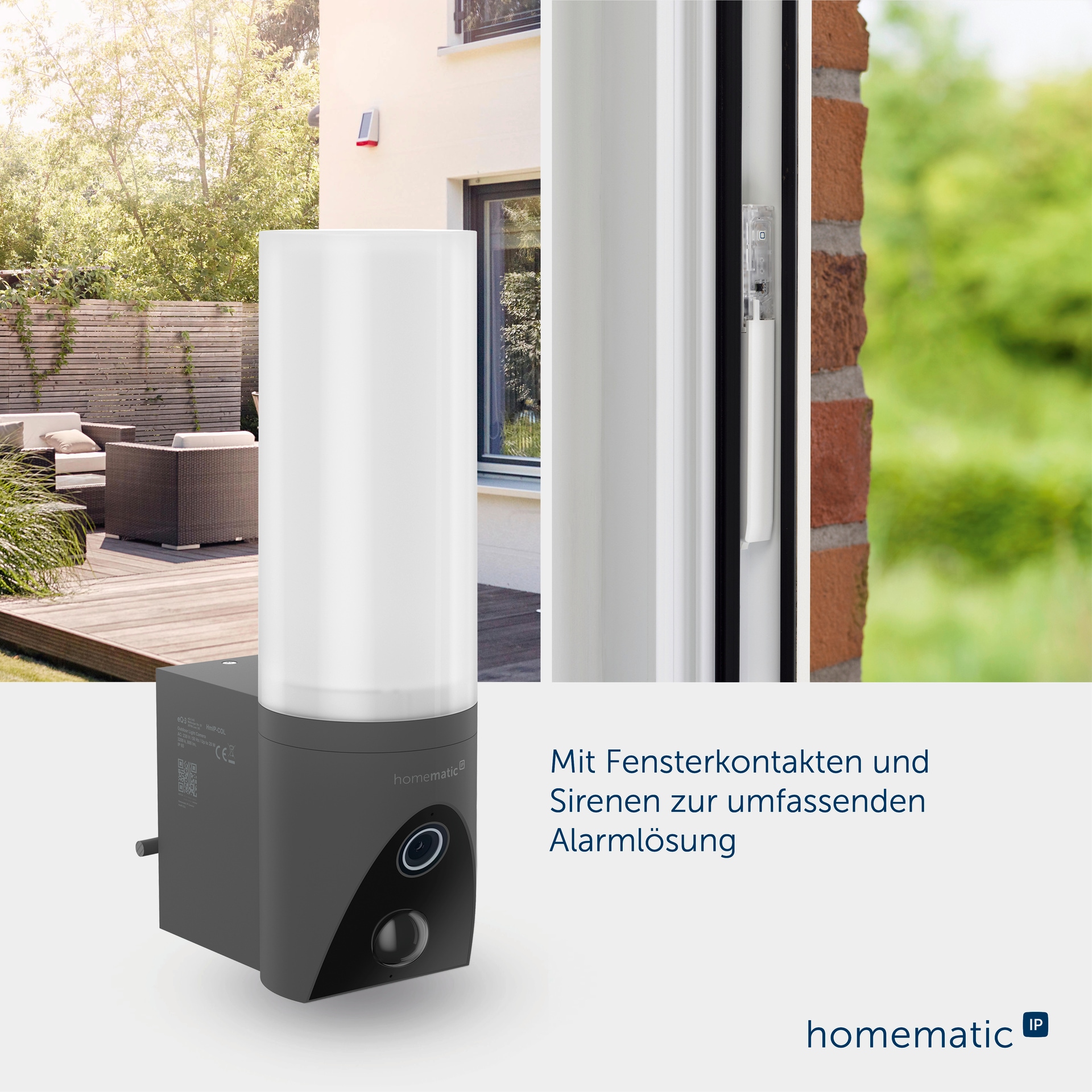 Homematic IP Überwachungskamera »Außenlichtkamera« Außenbereich