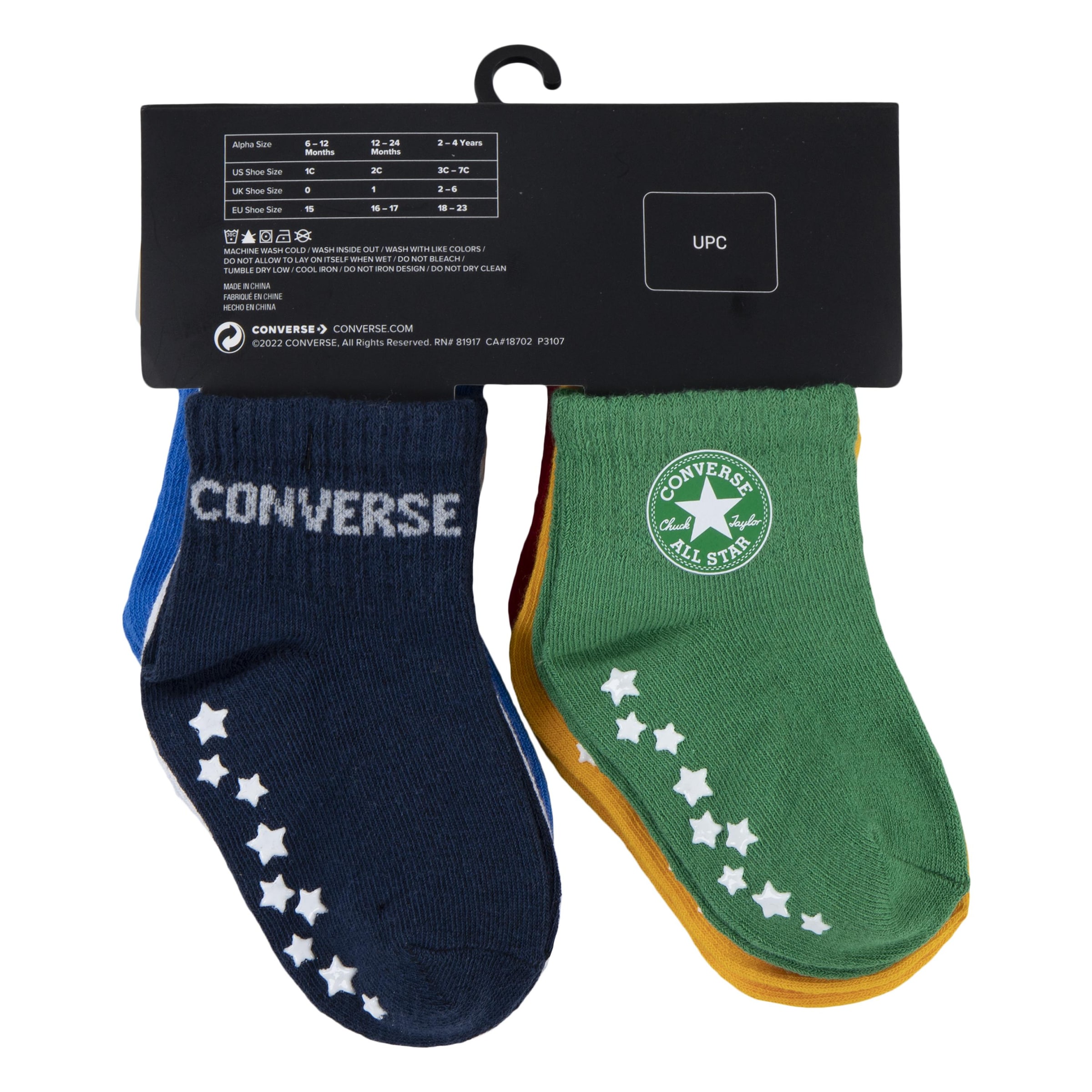 Converse Socken »CHN CORE 6PK GRIP INF TOD SCKS«, (6 Paar)