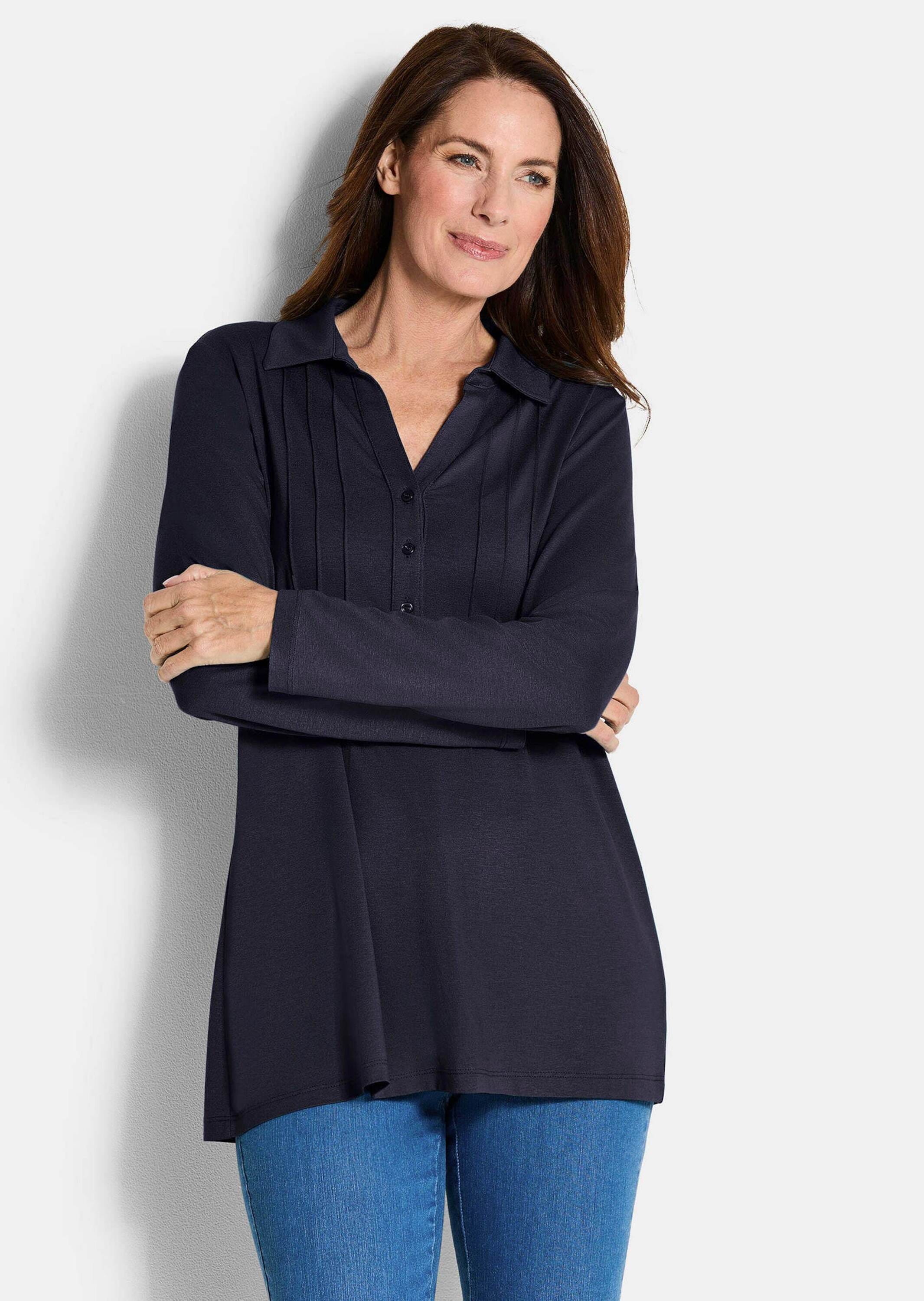 GOLDNER Langarmshirt »Tunika aus Viskose-Jersey«