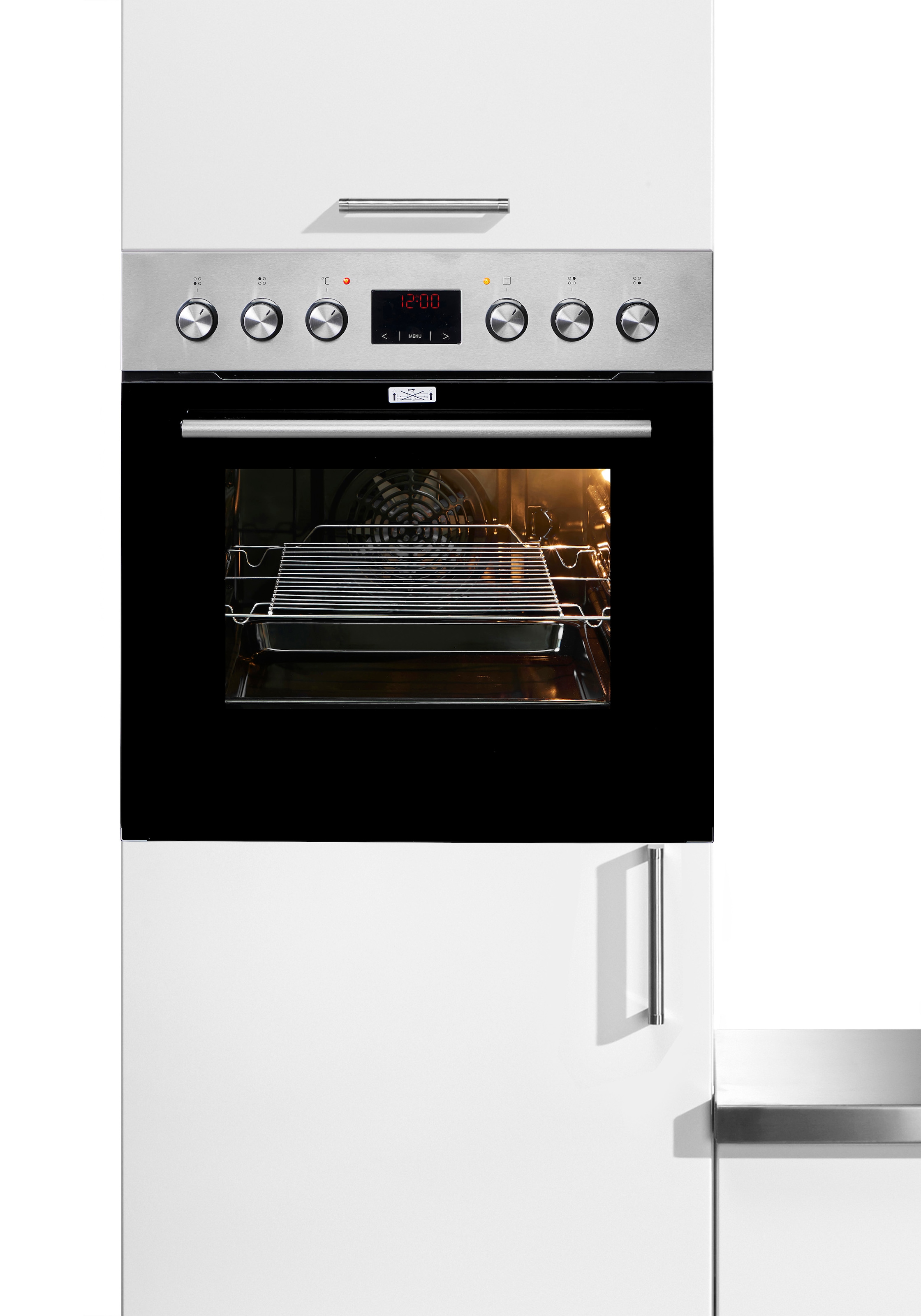Amica Induktions Herd-Set »EHI 935 333 E« Steam Clean Backofen;Induktionskochfeld, 1 Stk. tlg. Alles im Griff: Timer, klare Sicht, schnell sauber