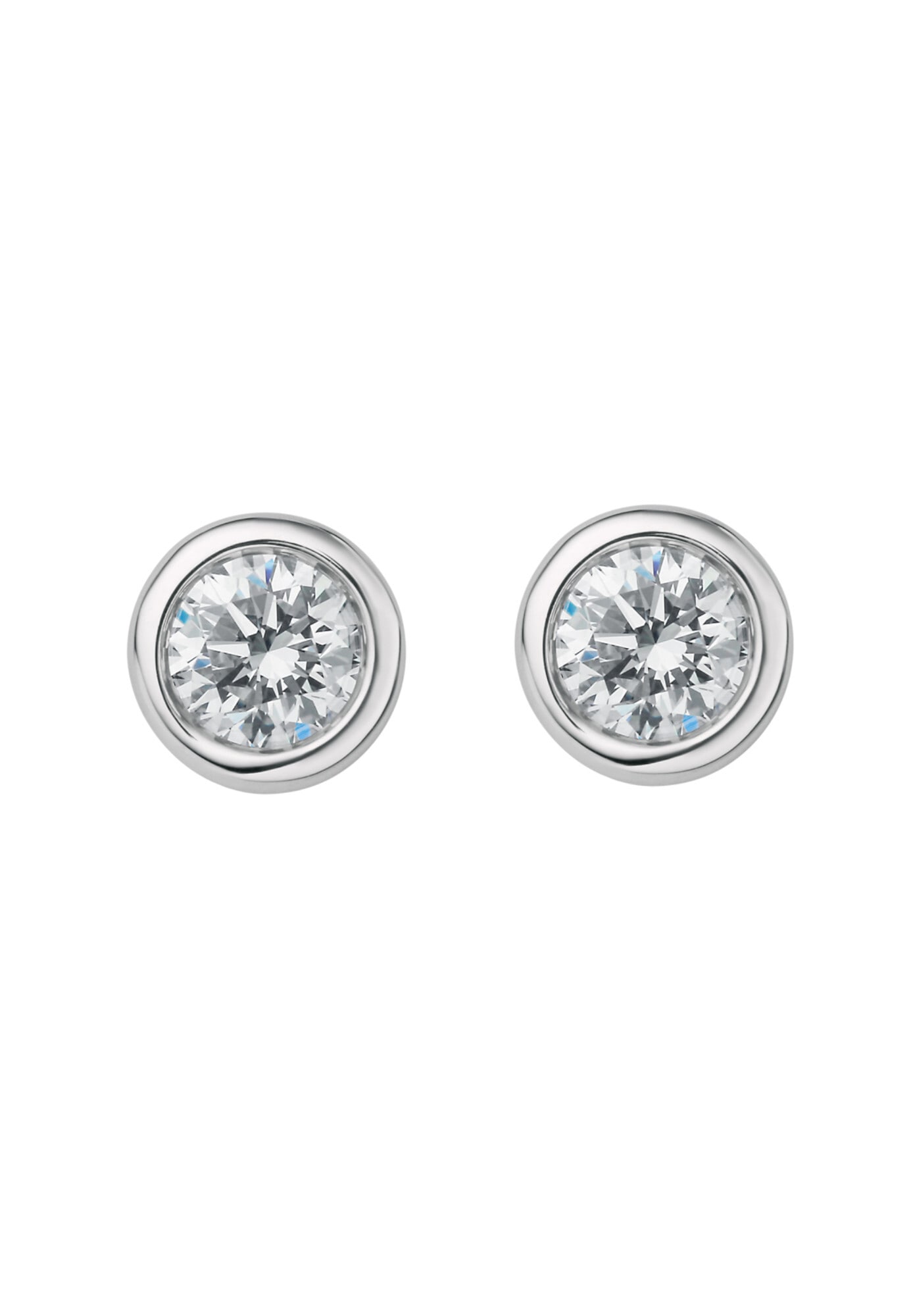 ONE ELEMENT Paar Ohrstecker »0.42 ct Diamant Brillant Zarge Ohrringe  Ohrstecker aus 585 Weißgold«