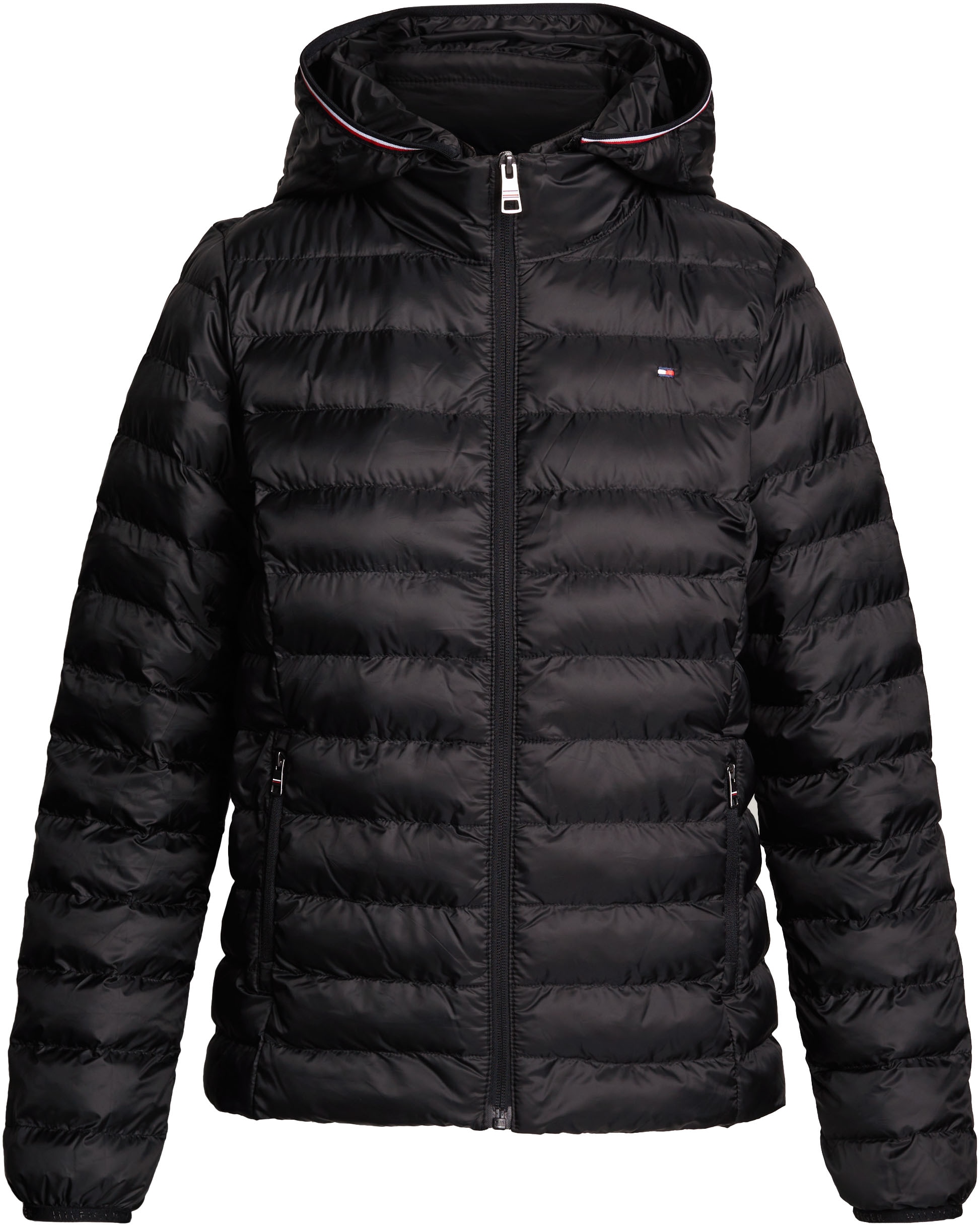 Tommy Hilfiger Steppjacke »LW PADDED GLOBAL STRIPE JACKET«, (Global Serie TH WOMEN), mti Global Stripe an der Kapuze