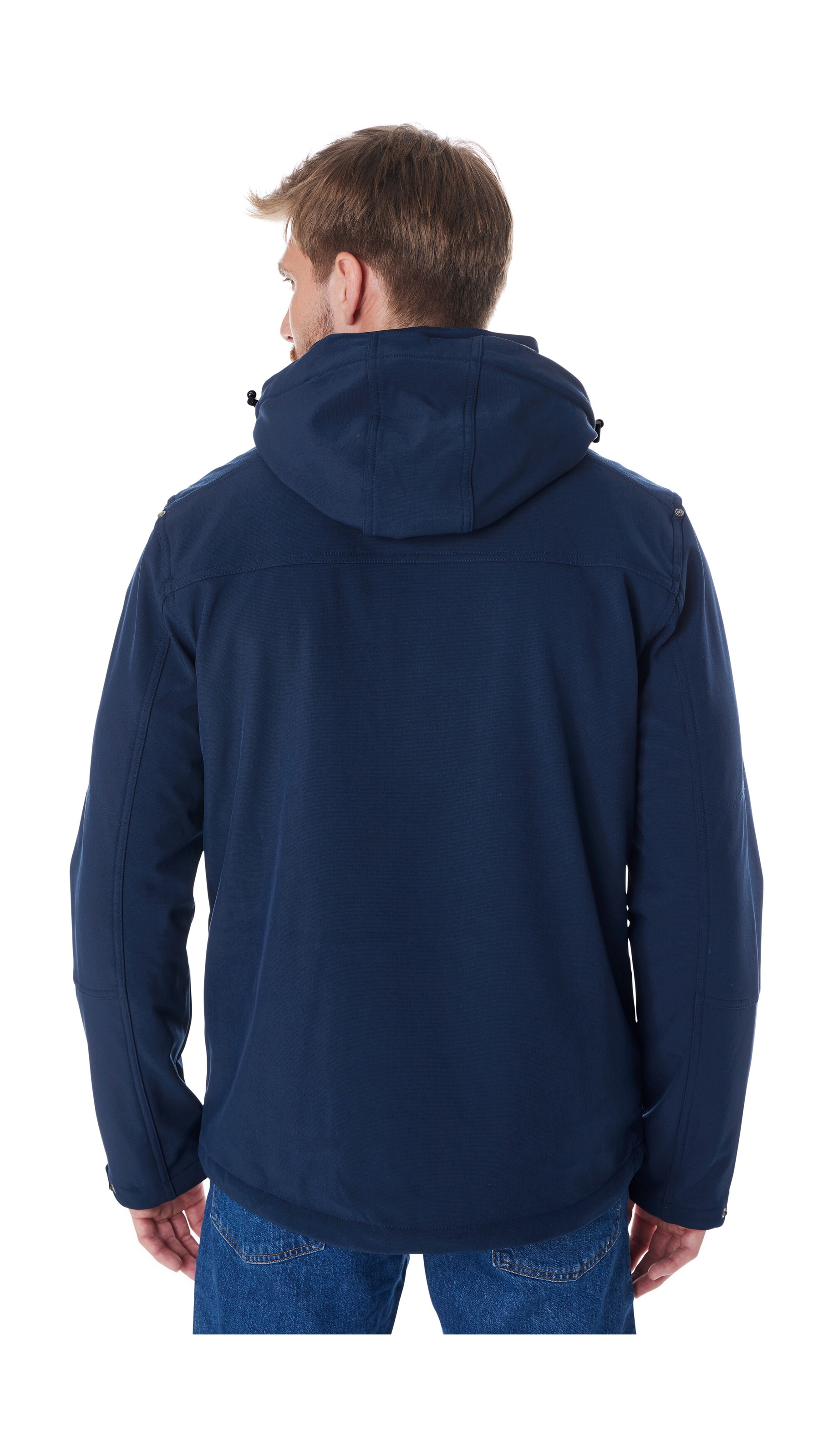 Killtec Softshelljacke »Herren Softshelljacke« Wasserabweisende Softshelljacke mit Fleece, abnehmbarer Kapuze