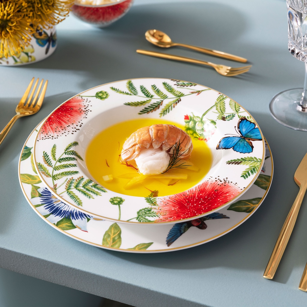Villeroy & Boch Suppenteller »Suppenteller Amazonia Anmut ø 24,6 cm 6er Set bunt«
