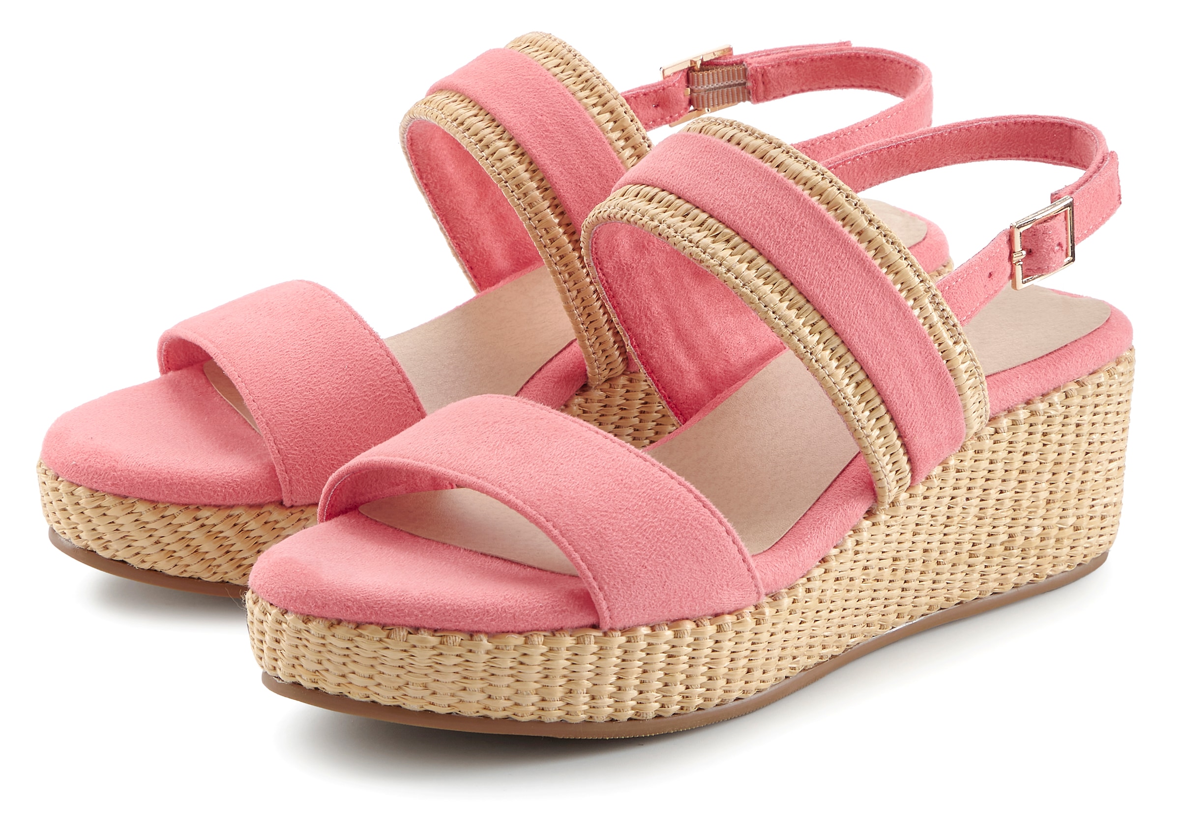 Beachtime Sandalette »Sommerschuh, Sandale, offener Schuh, Keilsandalette,«  mit Keilabsatz VEGAN
