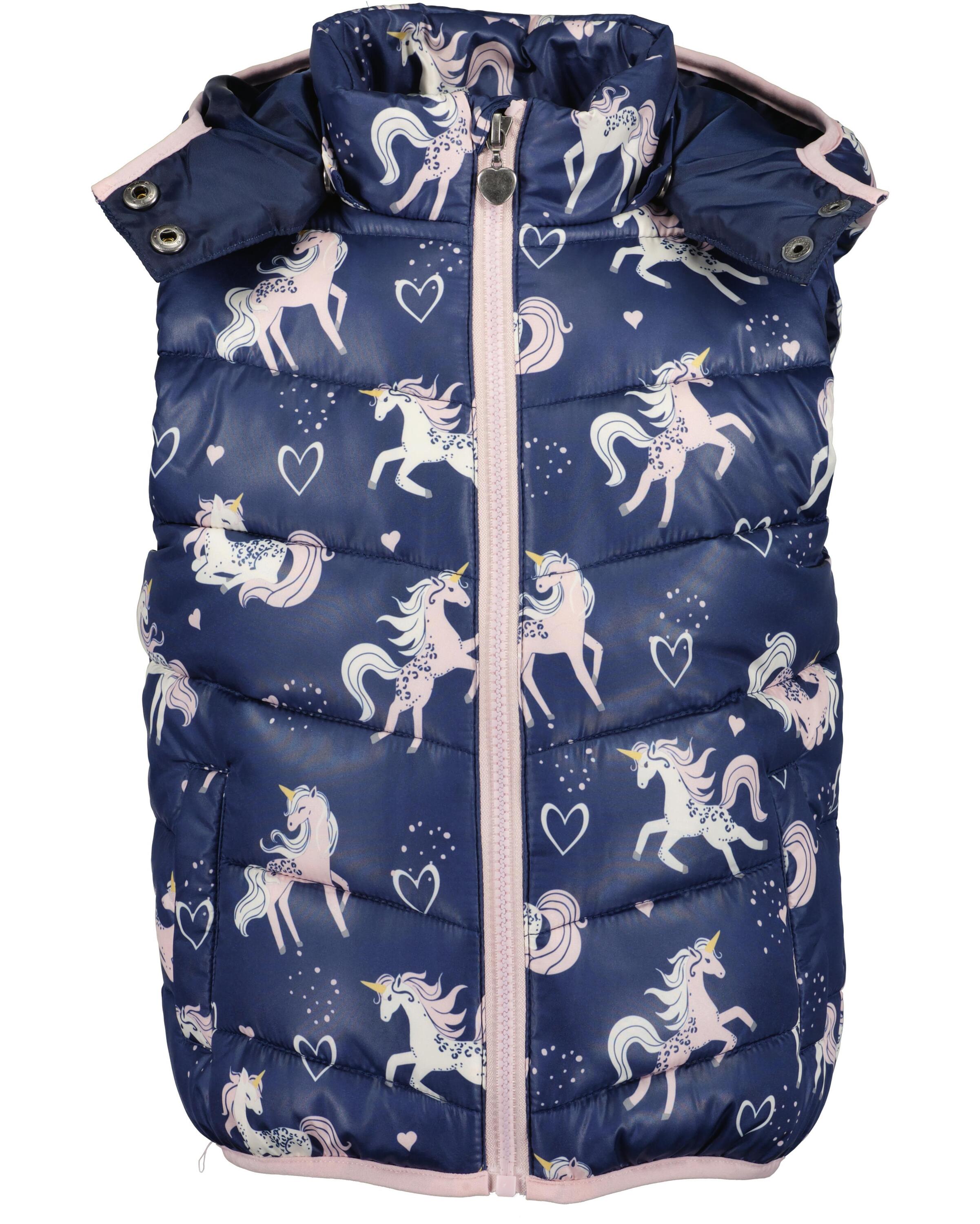 Blue Seven Mädchen Winterjacke »Steppweste mit abnehmbarer Kapuze« 1 Stk. tlg. mit Kapuze in blau, Größe 98