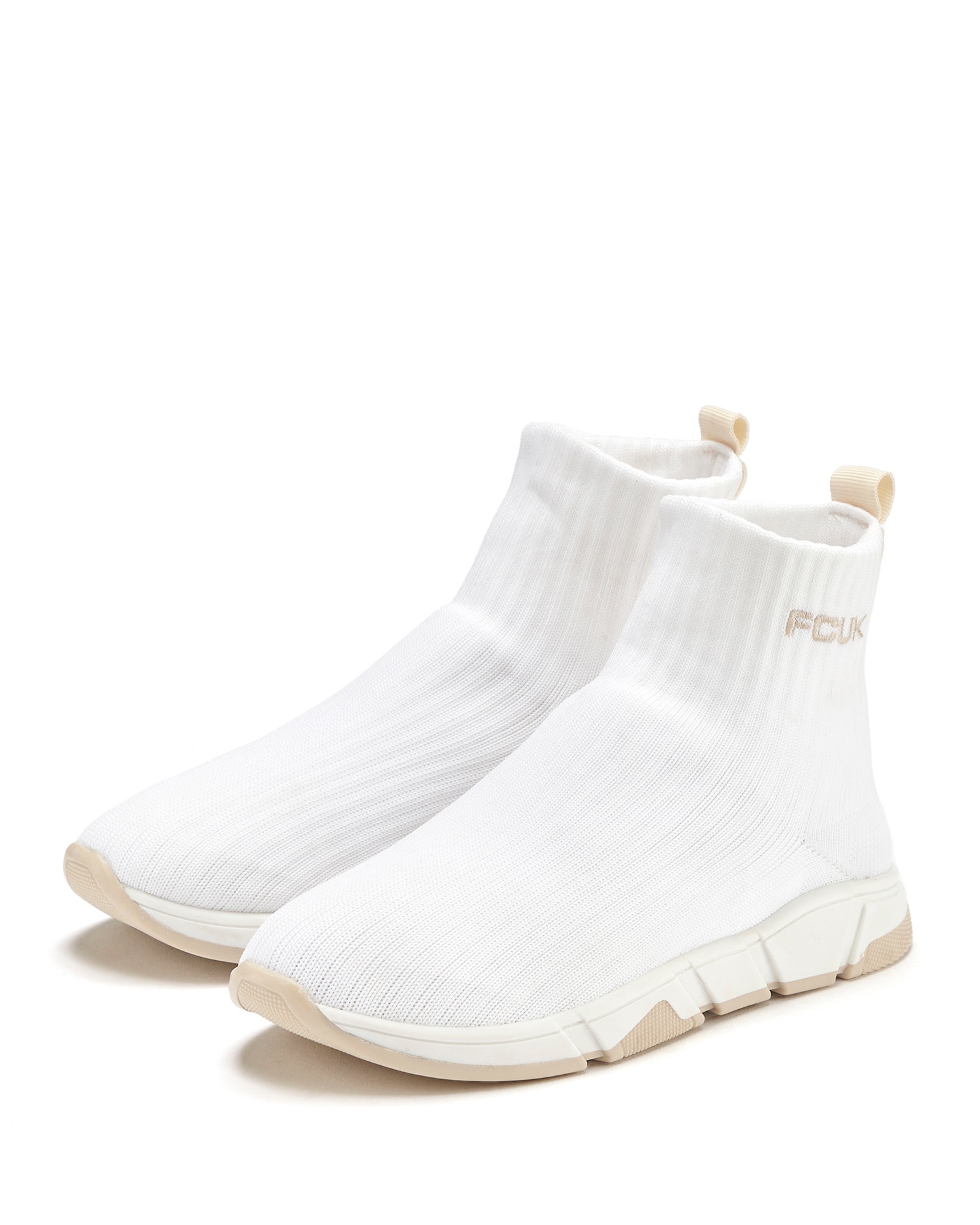 FCUK Sneaker »Sock Boot,«, Freizeitschuh, Sock Sneaker, High Top Sneaker, Stiefelette, Halbschuh