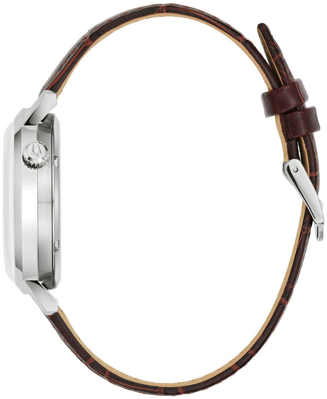 Bulova Automatikuhr, Armbanduhr, Herrenuhr, Mechanische Uhr, Lederarmband, analog