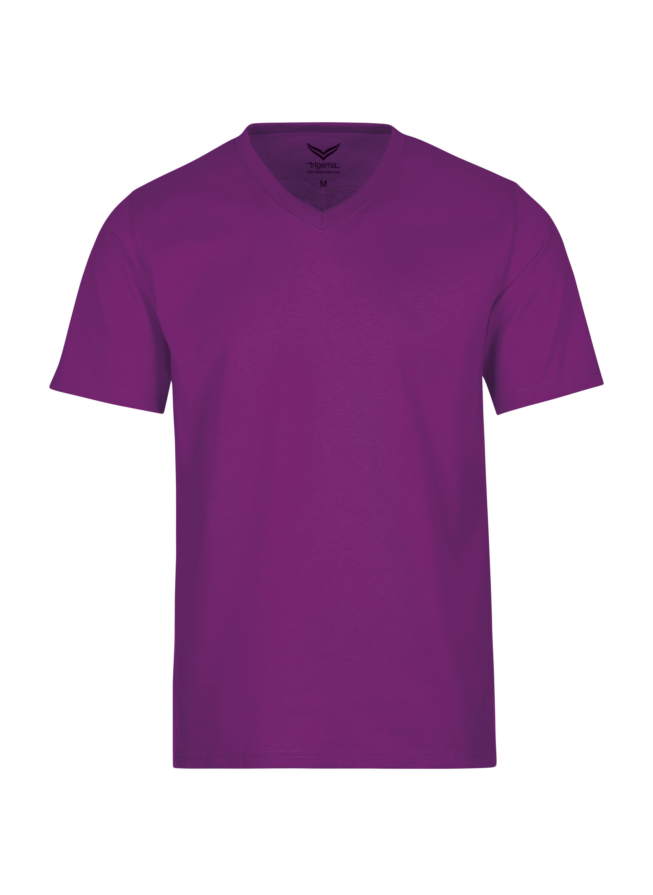 Trigema T-Shirt »TRIGEMA V-Shirt DELUXE Baumwolle«, (1 tlg.)