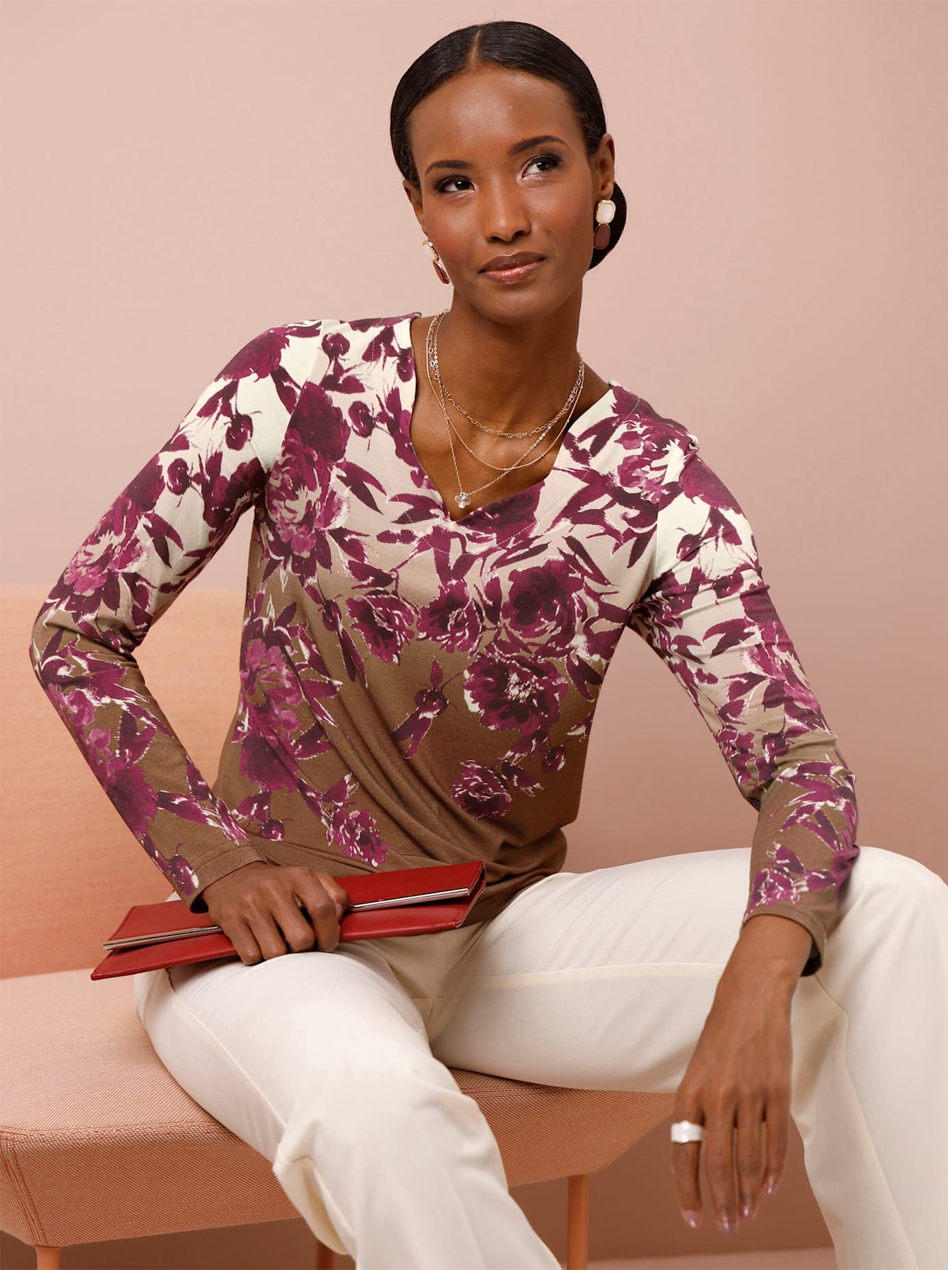 creation L Print-Shirt »Modal-Shirt« 1