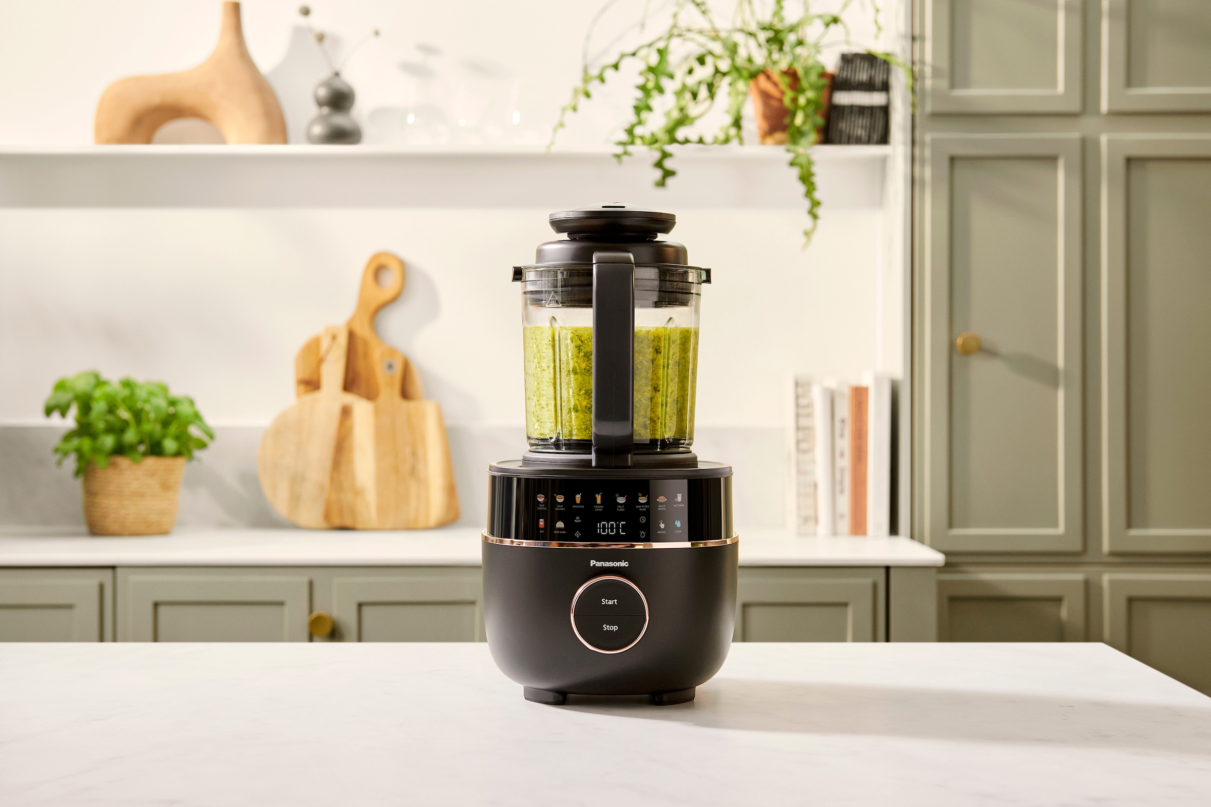 Panasonic Standmixer »MX-HG4401KXE« 950 W dank integriertem Kochelement gleichzeitig mixen und kochen