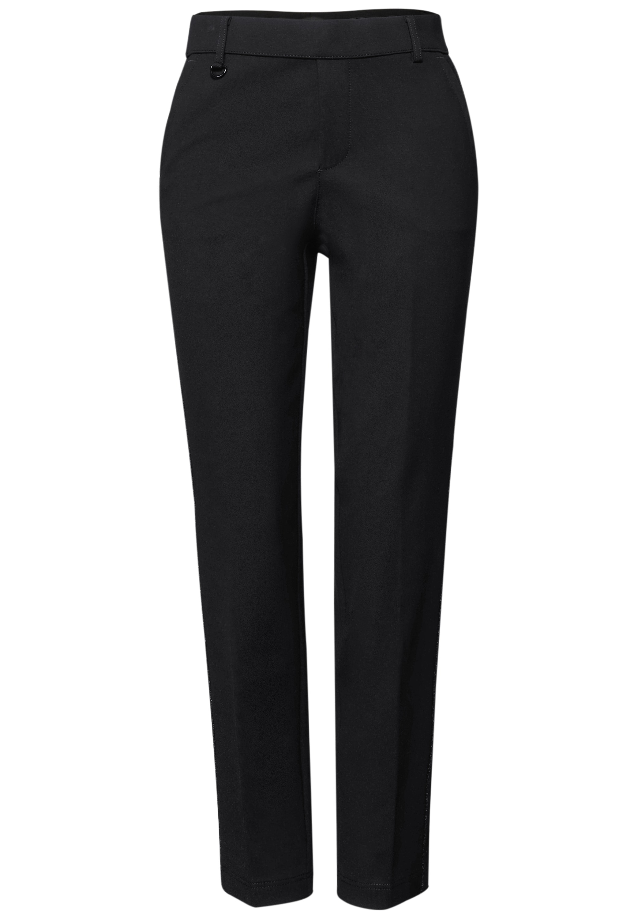 STREET ONE Jerseyhose  mit Tape-Detail