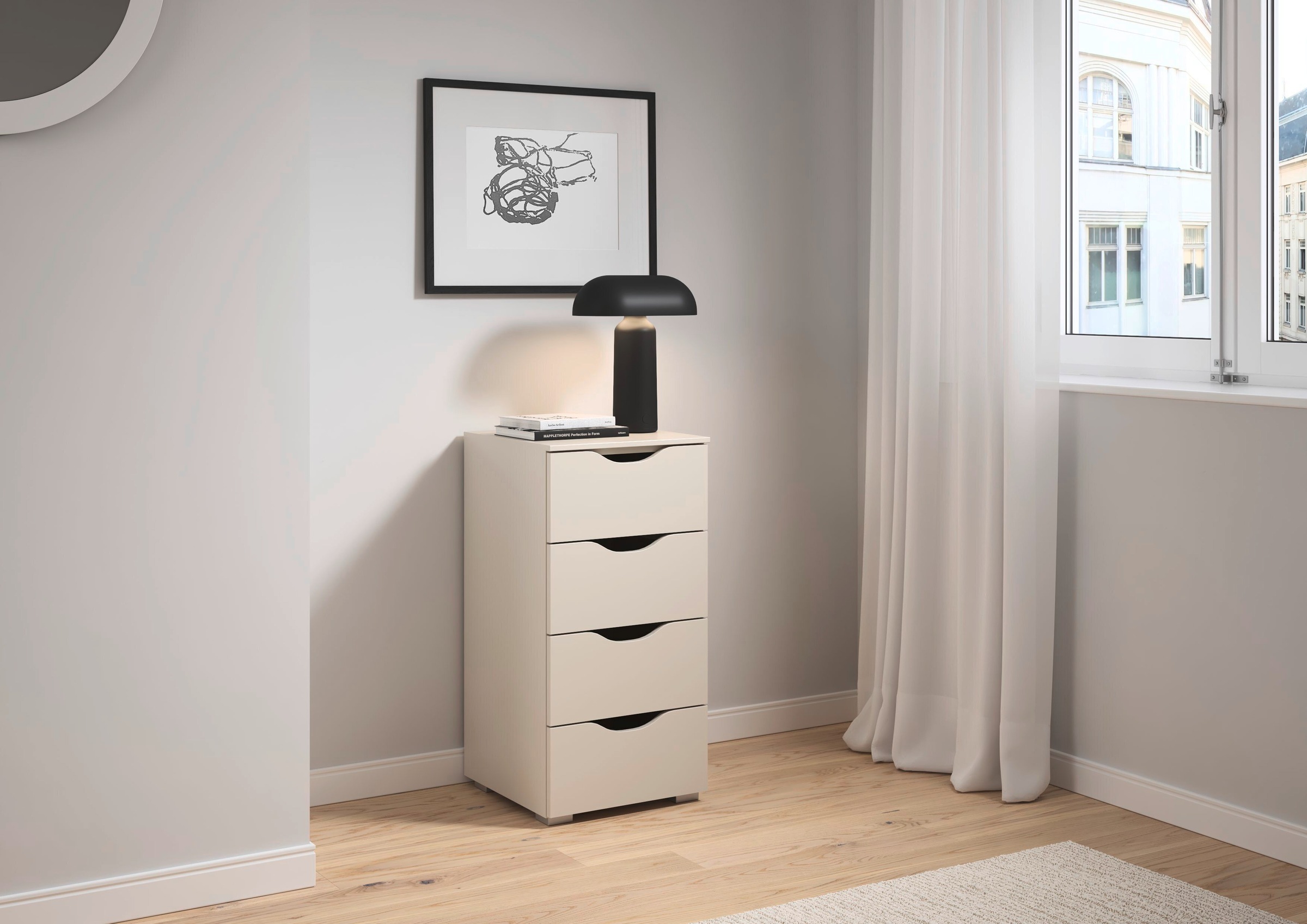 rauch Schubkastenkommode »Kommode Sideboard Schubladenkommode Landhausstil MARLENE«, (Breite 40 cm), mit 4 geräumigen Schubladen und Soft-Close-Funktion MADE IN GERMANY