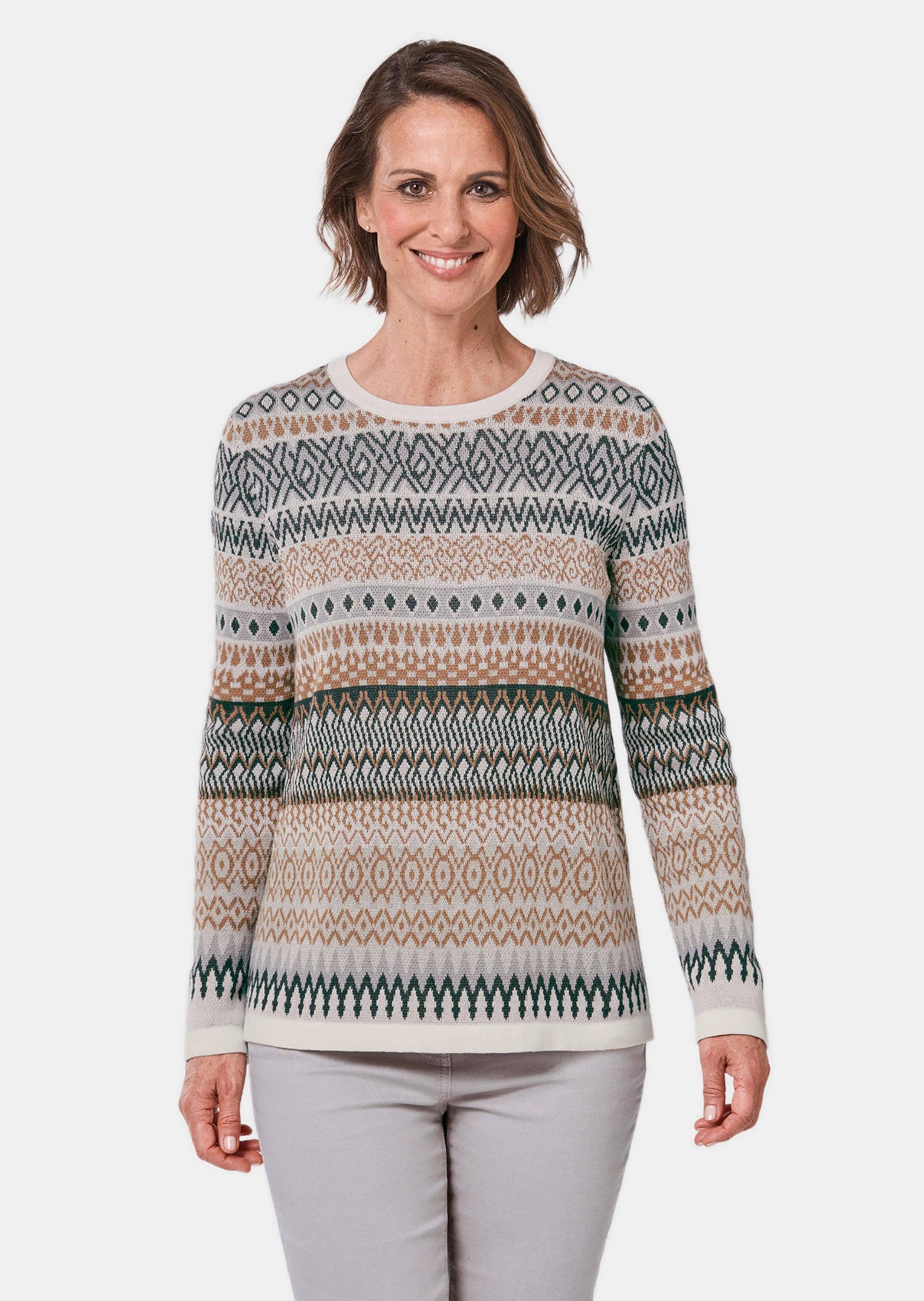 GOLDNER Strickpullover »Zeitloser Norweger-Pullover«