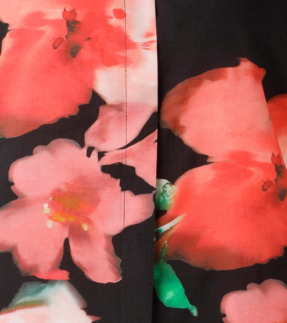 Aniston CASUAL Hemdbluse mit farbenfrohen Batik-Blüten bedruckt - NEUE KOLLEKTION