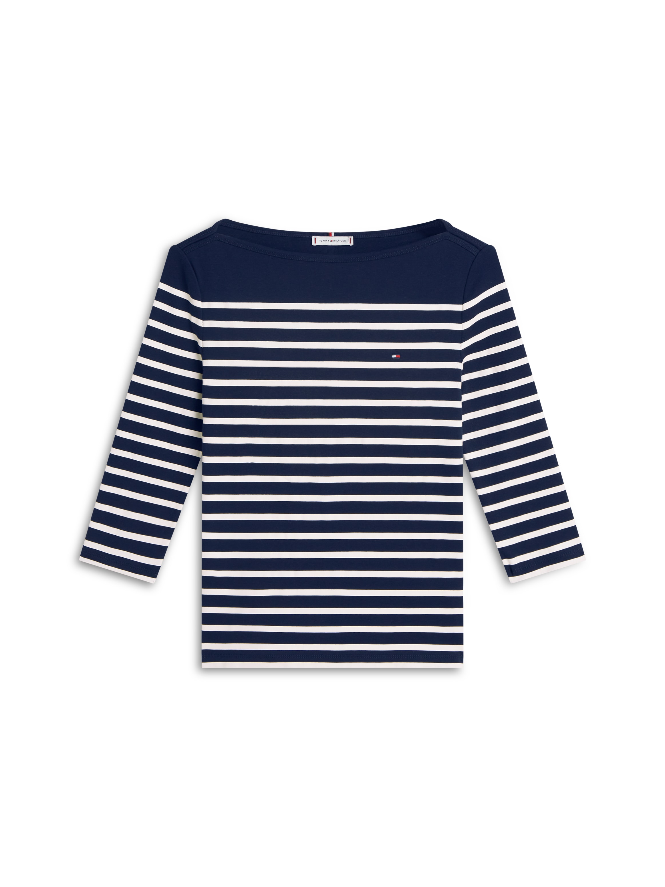 Tommy Hilfiger 3/4-Arm-Shirt »NEW CODY SLIM BOAT-NECK« mit Logostickerei