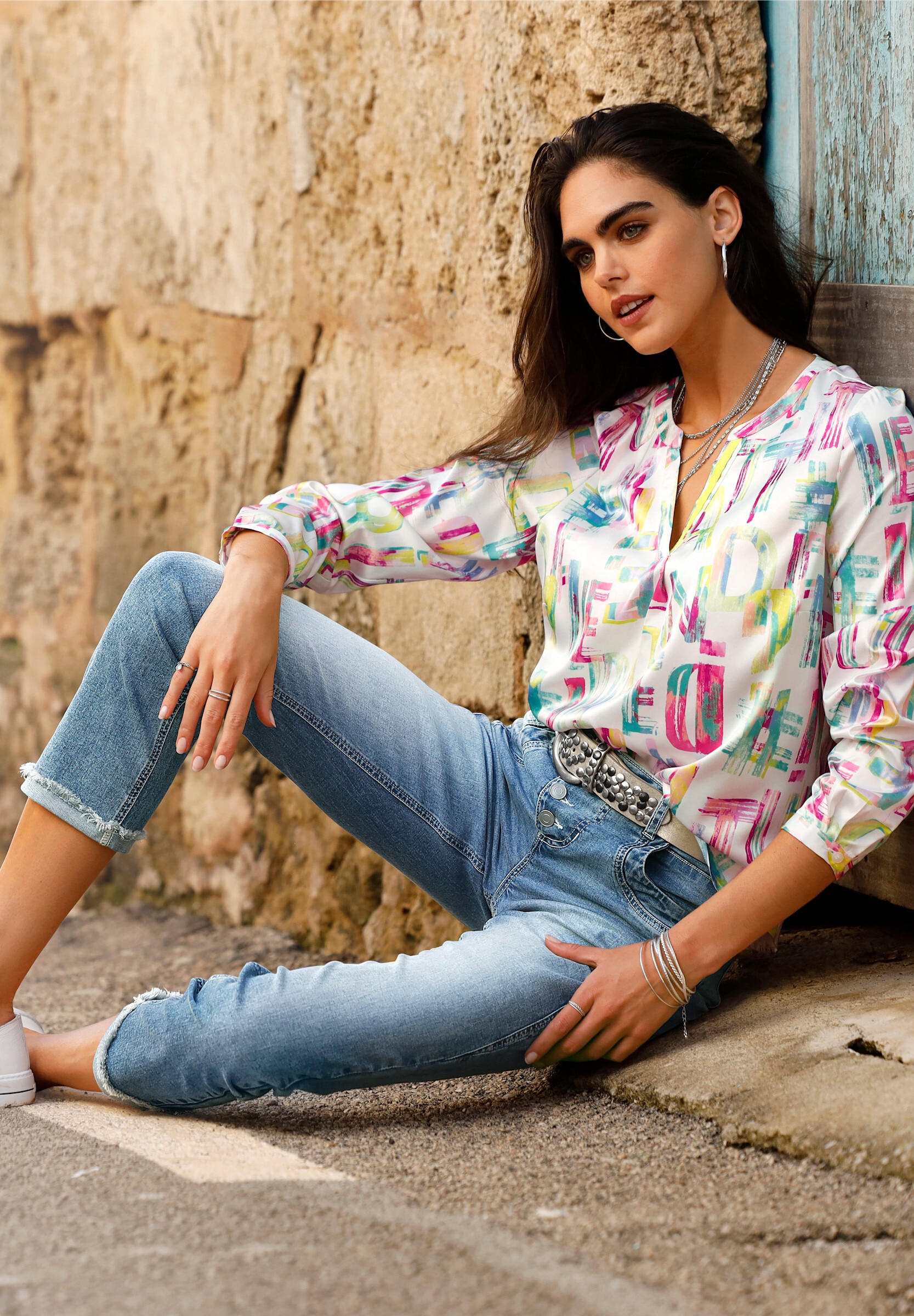 heine 5-Pocket-Jeans »Jeans Jeans mit Fransen«