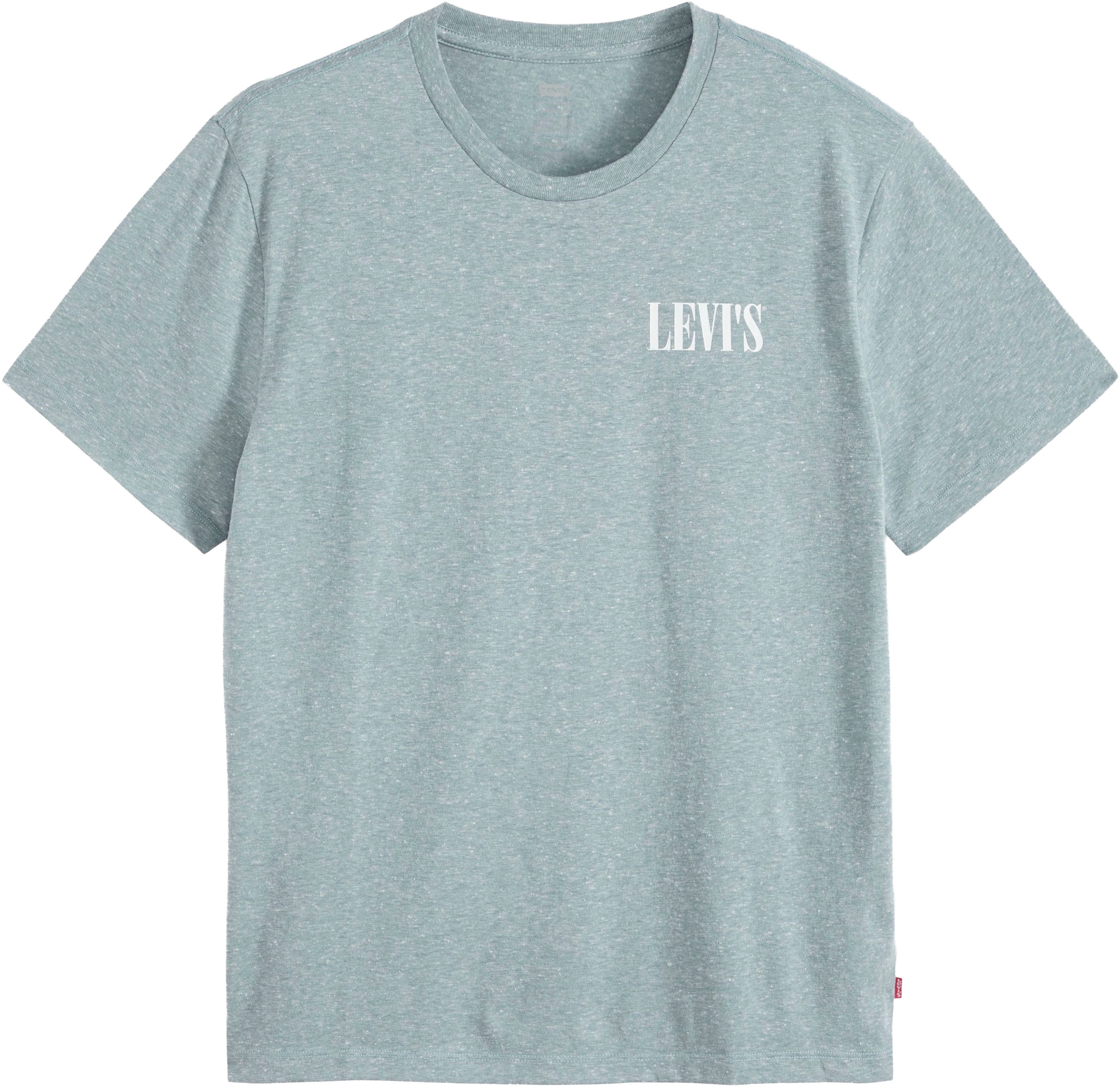 Levi's® T-Shirt »GRAPHIC CREWNECK TEE« Melierter Feinstrick, pflegeleichter Materialmix