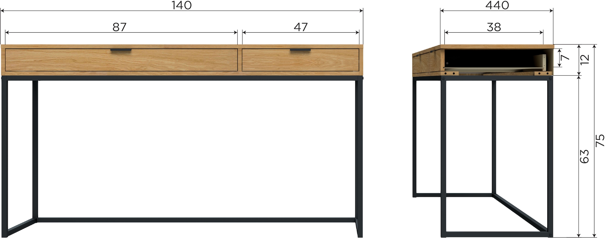 WOOOD Schreibtisch »Silas«