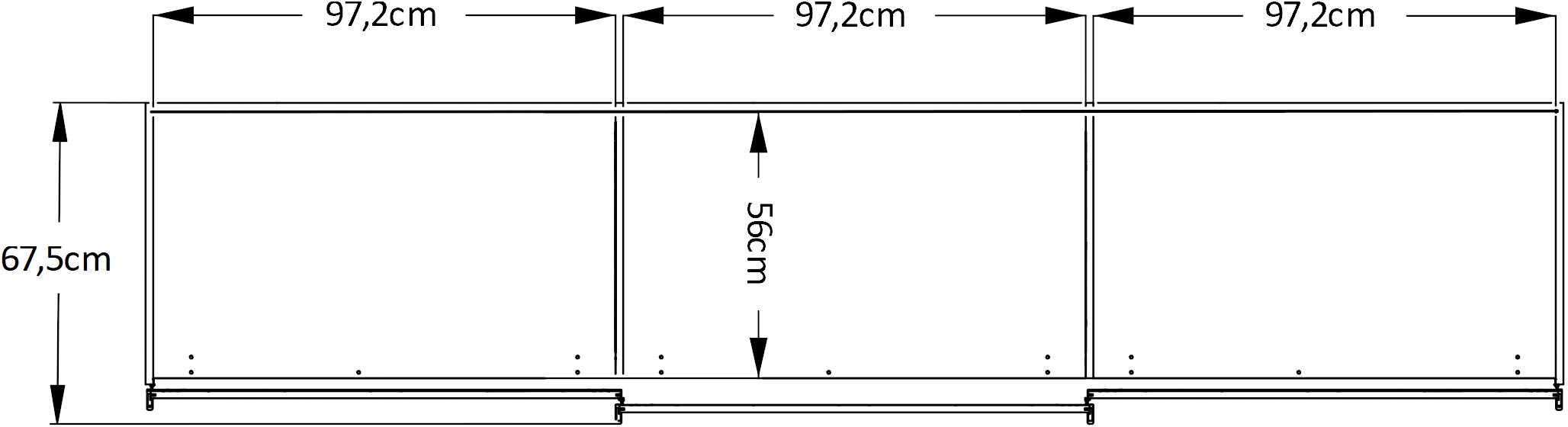 STAUD Schwebetürenschrank »Includo, Made in Germany« Mit Spiegeltüre und vier verschiedenen Ausstattungsvarianten