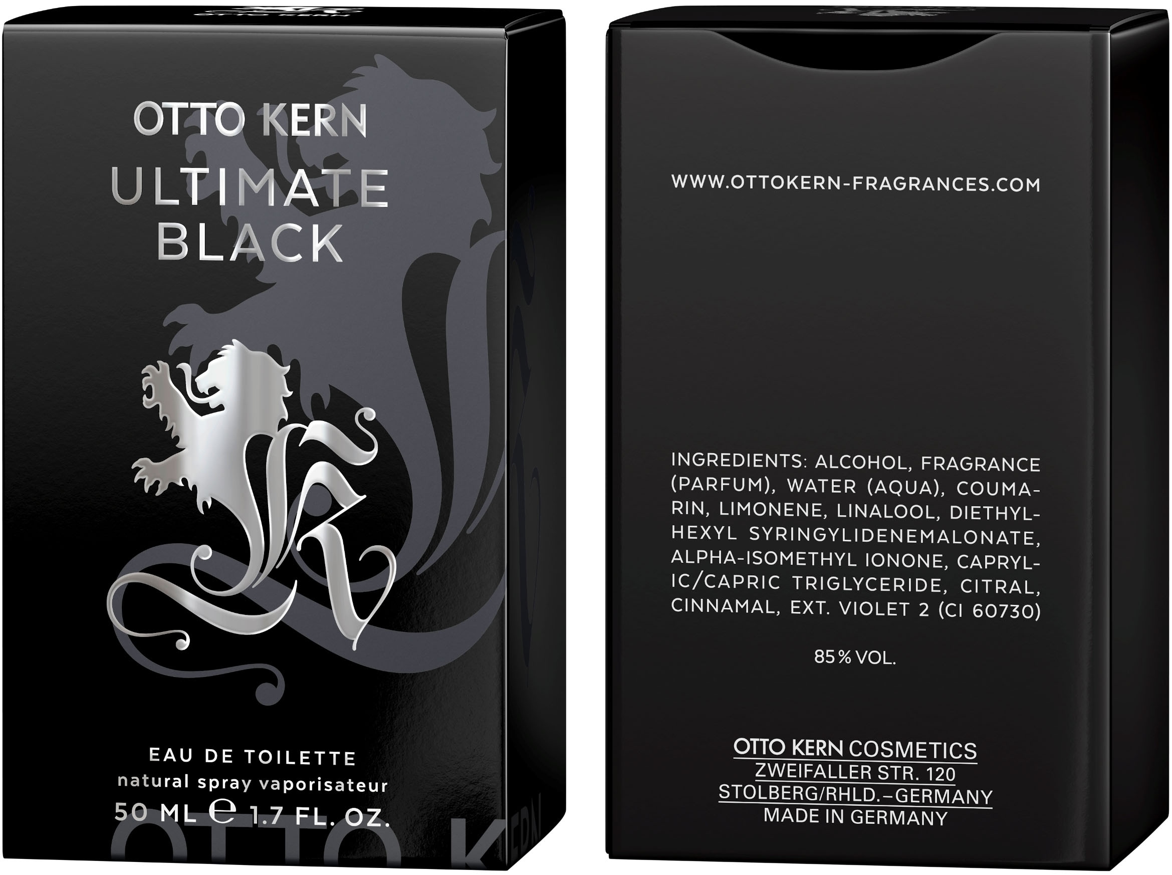 Otto Kern Eau de Toilette »Ultimate Black«, (Packung, 1 tlg.)