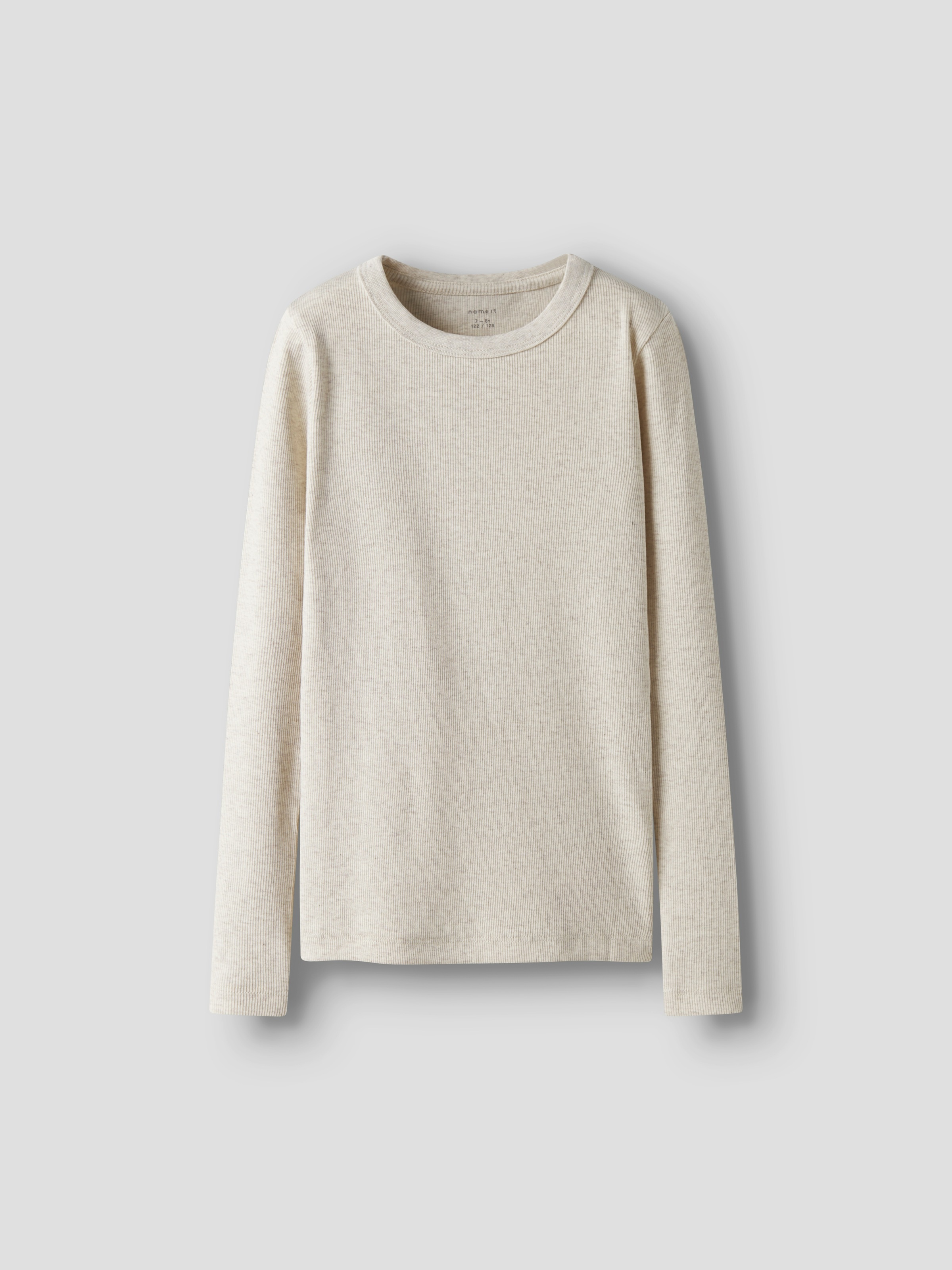Name It Langarmshirt »NKFNAKAL LS TOP NOOS«, in Basic-Form und leicht gerippter Qualität