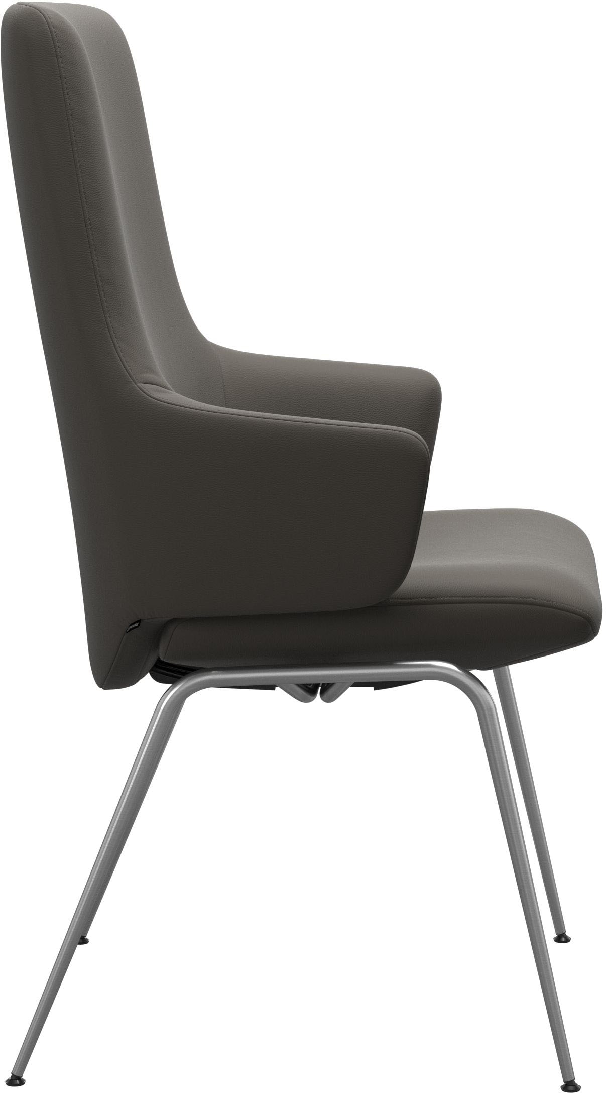 Stressless® Polsterstuhl »Laurel«, Leder PALOMA, High Back mit Armlehne, Größe L, mit Beinen aus Stahl in Chrom matt