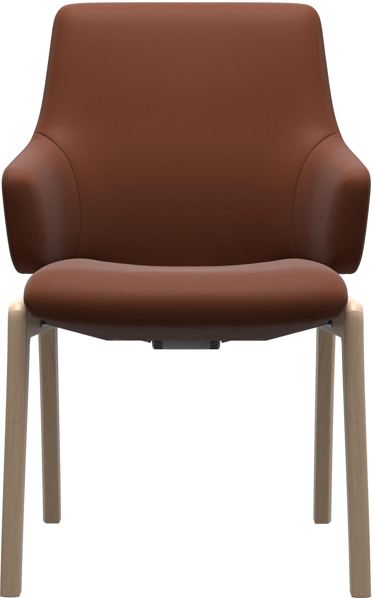 Stressless® Polsterstuhl »Laurel«, Leder PALOMA, Low Back mit Armlehne, Größe L, mit abgerundeten Beinen in Schwarz