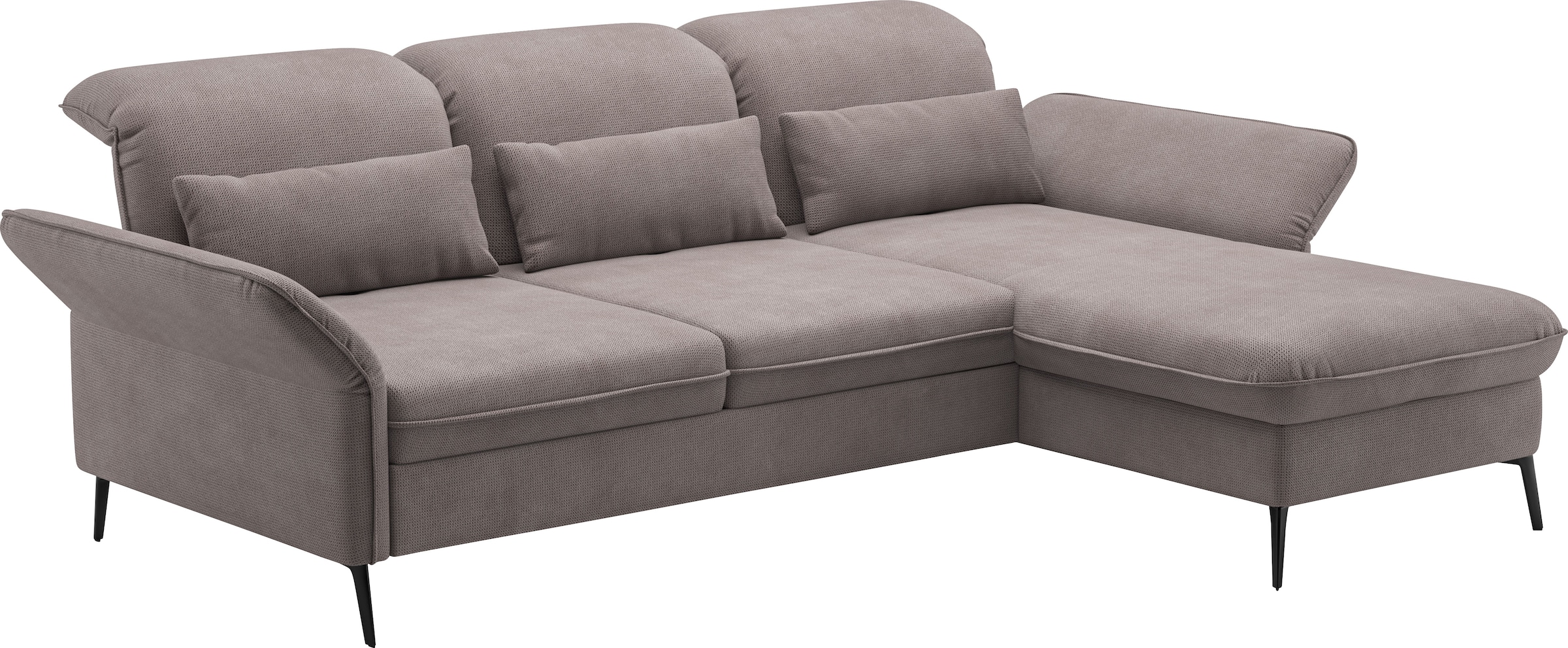 sit&more Ecksofa »Emely«, mit Sitztiefenverstellung optional mit Bettfunktion und Bettkasten