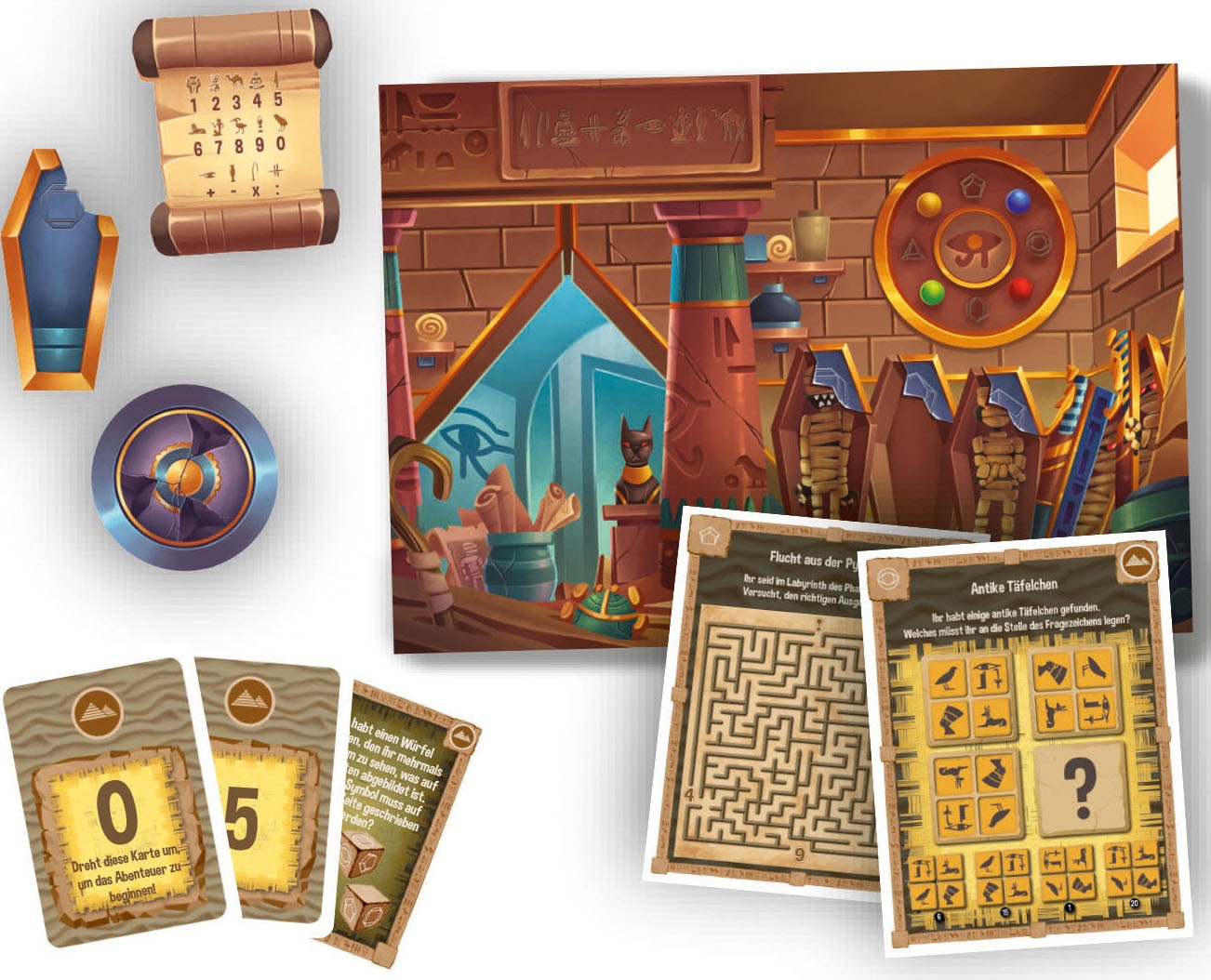 Clementoni® Spiel »Galileo, Escape Game Die Pyramide des Pharao«, Made in Europe