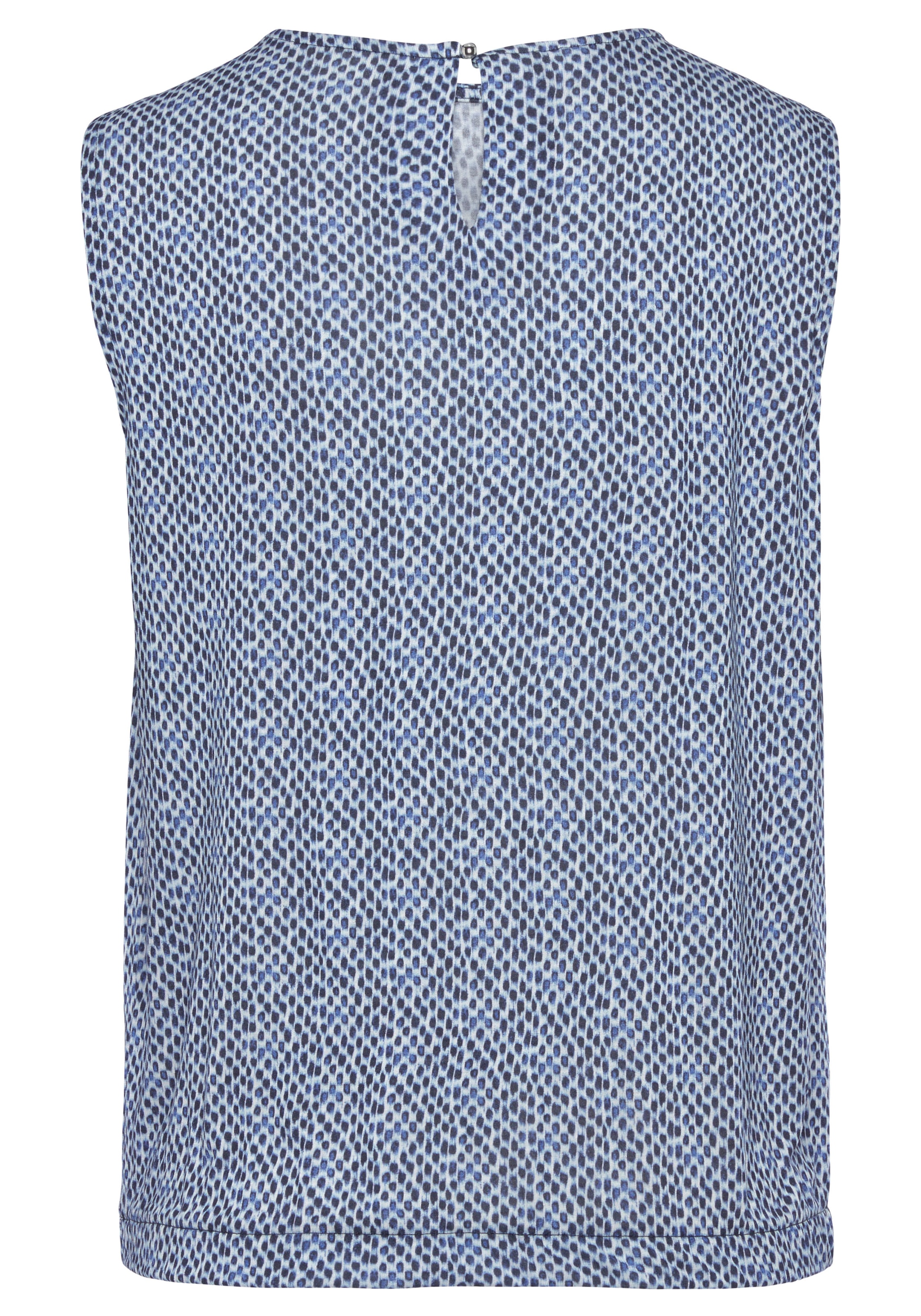 LASCANA Shirttop, mit Alloverdruck, lockere Passform, modisch, ohne Ärmel