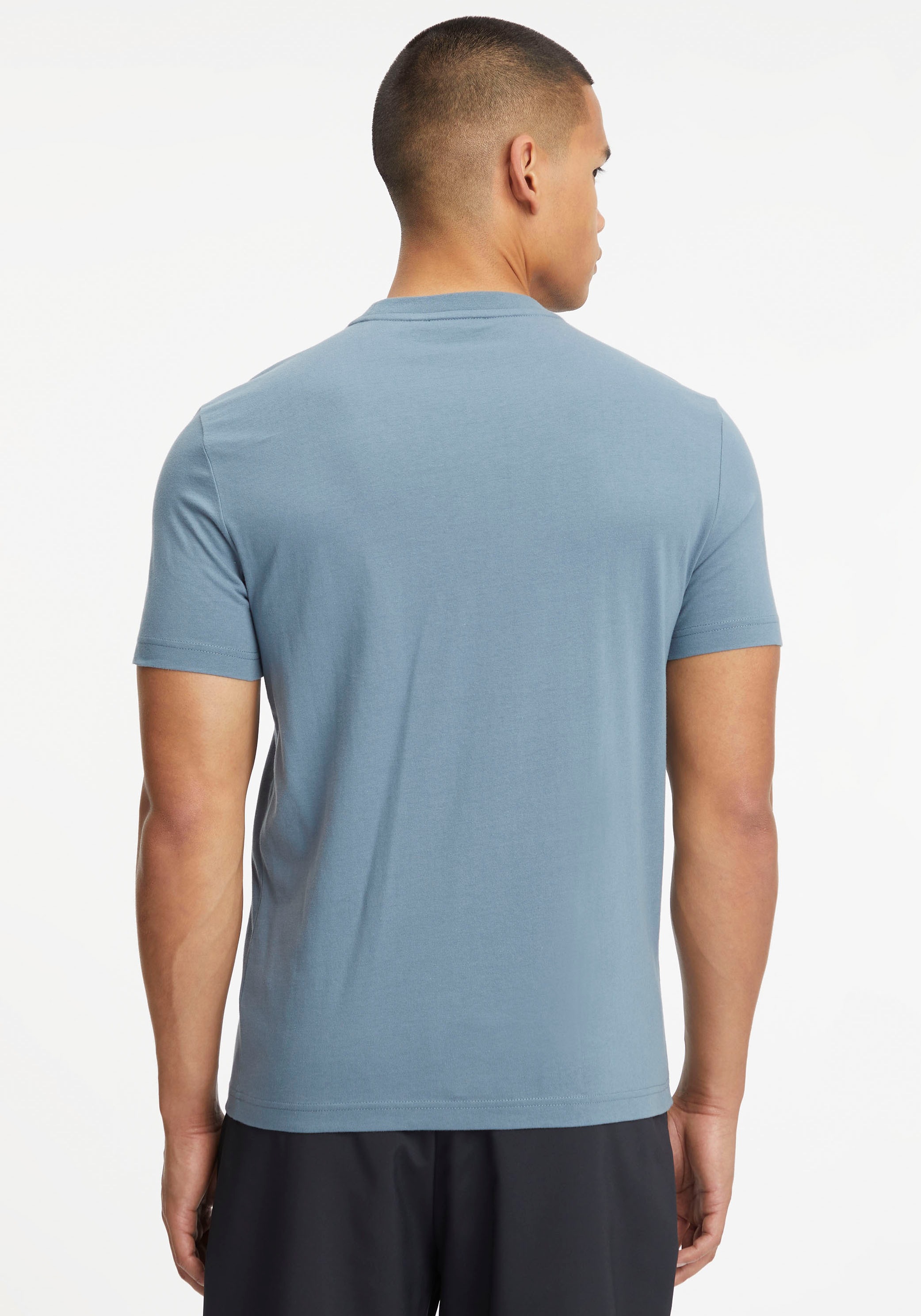 bei Calvin Baumwolle STRIPED online »BOX LOGO T-SHIRT«, aus Klein kaufen reiner T-Shirt OTTO