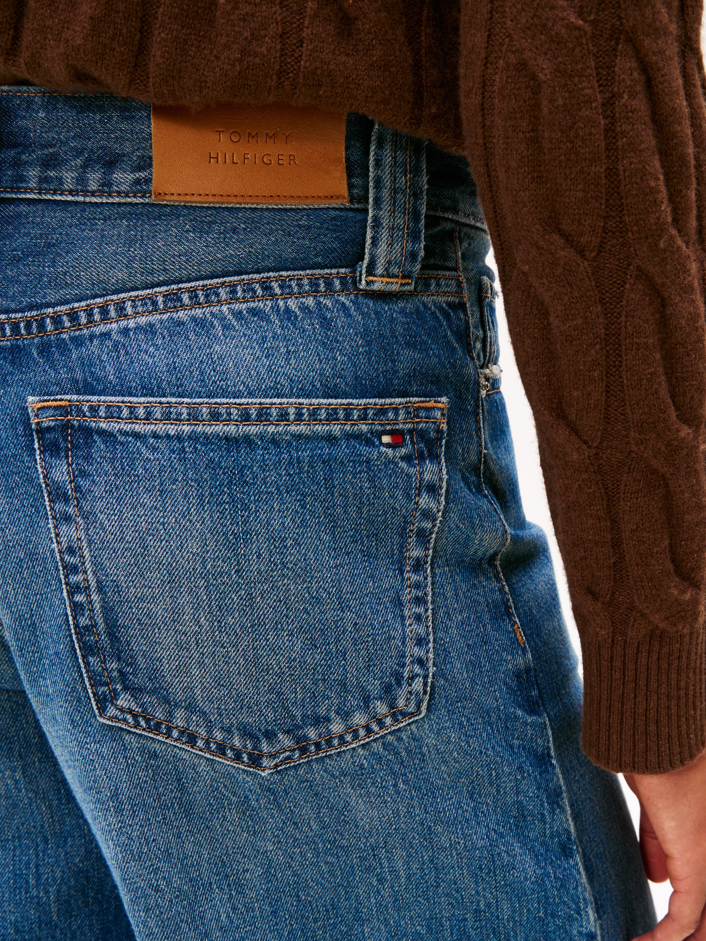 Tommy Hilfiger High-waist-Jeans »DNM KRIS 70's WIDE LEG HW«
