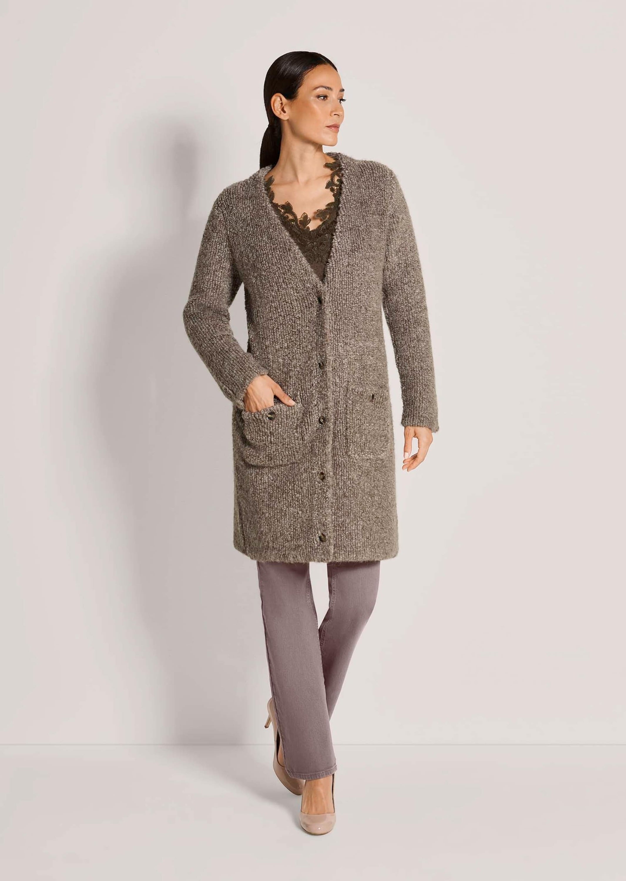 MADELEINE Strickjacke »Strickjacke Strickmantel mit Alpaka«