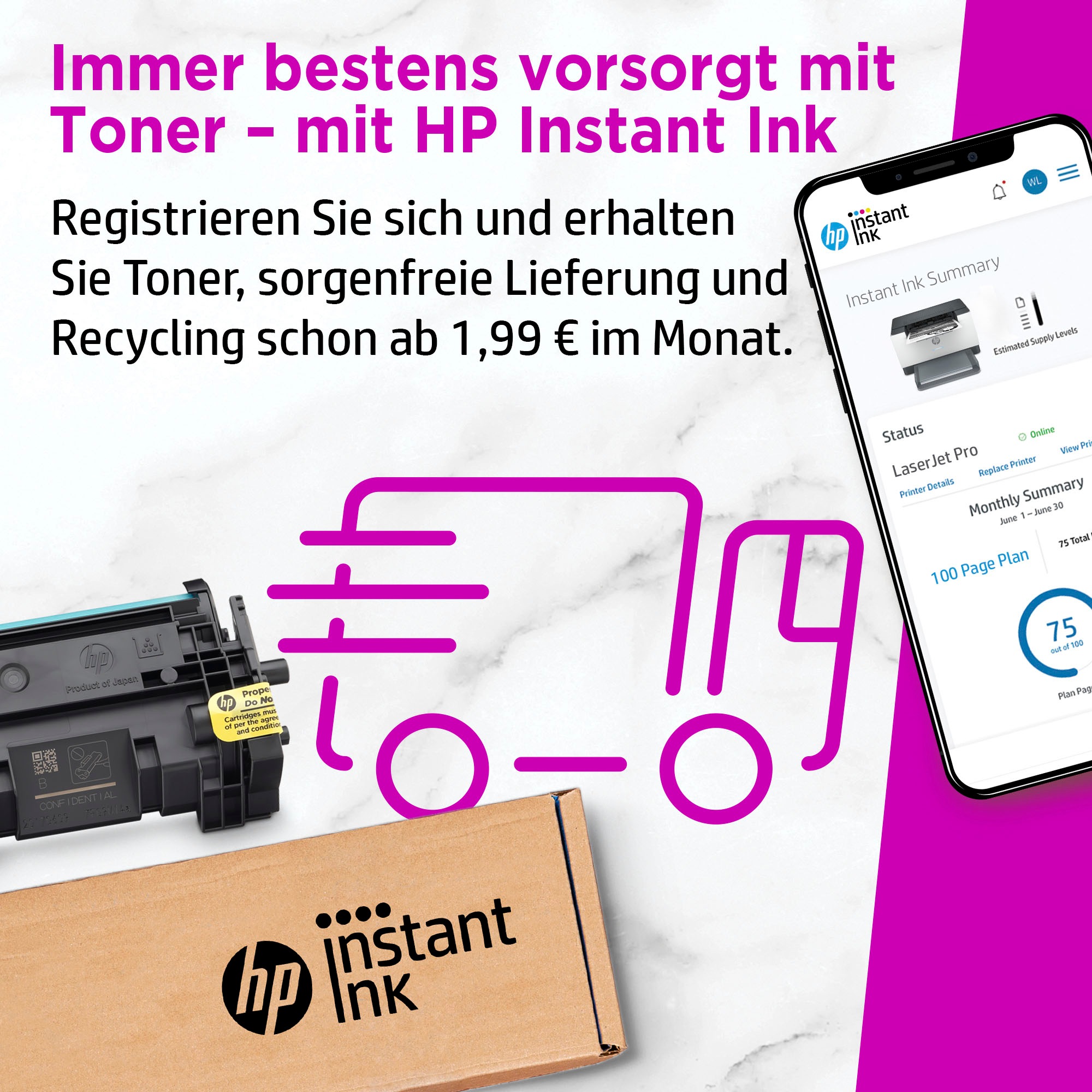 Instant kompatibel Ink OTTO bei HP online Laserdrucker M209dwe«, HP+ »LaserJet